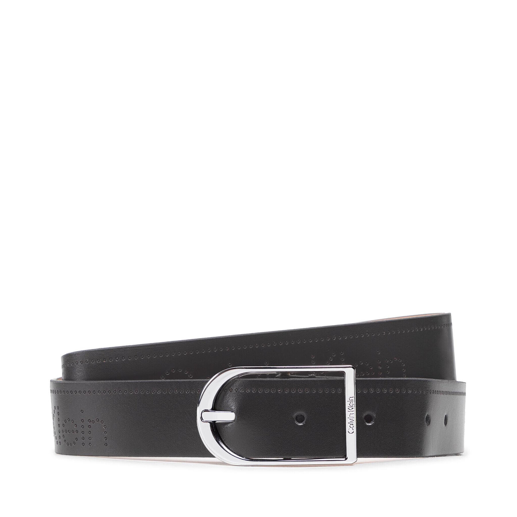 Calvin Klein Dámský pásek Ck Must Bridge 3cm Belt Perf K60K609563 Černá - Pepit.cz