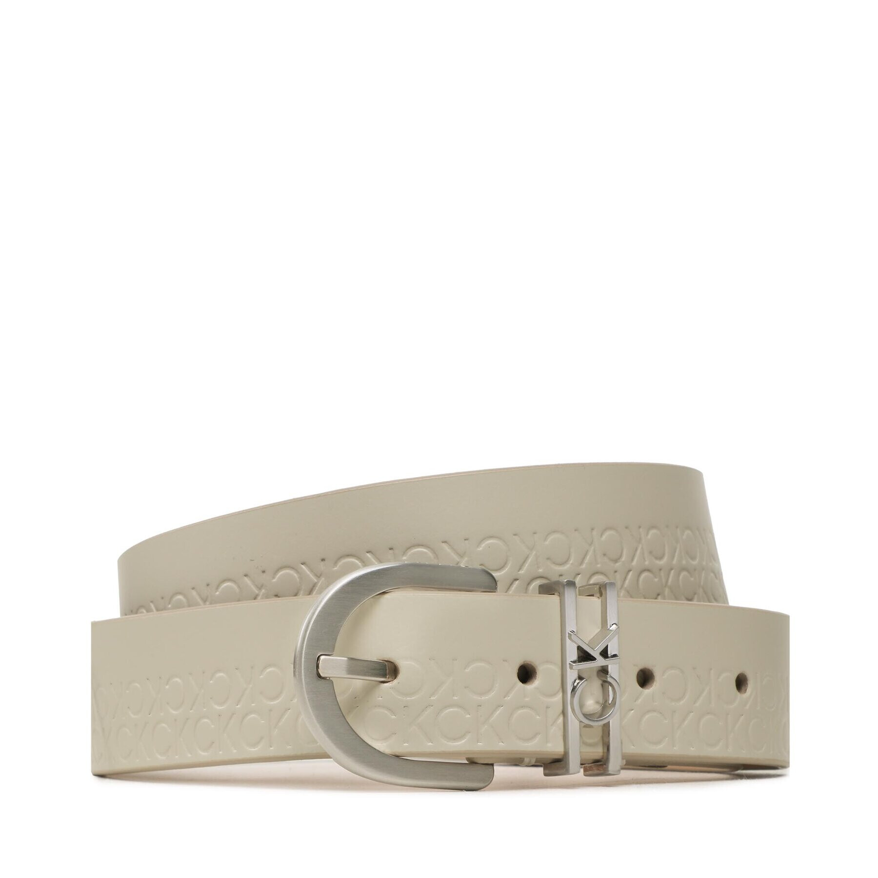 Calvin Klein Dámský pásek Ck Must Ck Loop Belt 30Mm Emb Mn K60K611039 Béžová - Pepit.cz