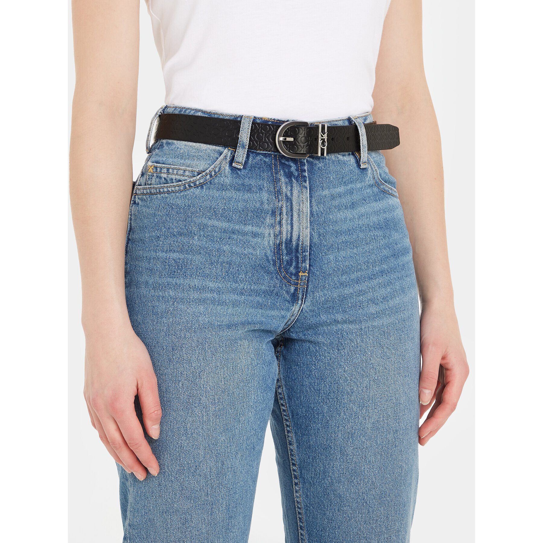 Calvin Klein Dámský pásek Ck Must Ck Loop Belt K60K611297 Černá - Pepit.cz