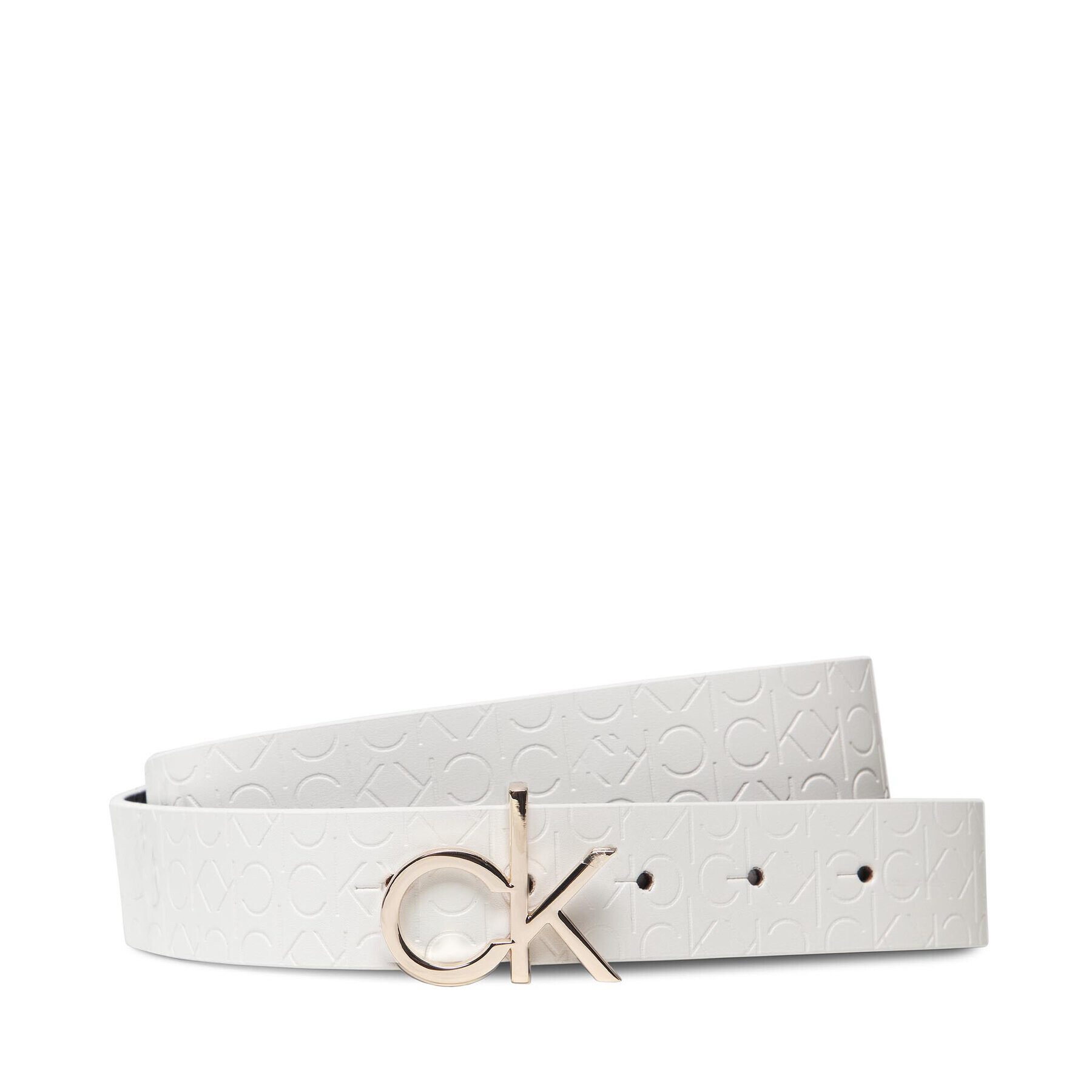 Calvin Klein Dámský pásek Re-Lock Belt 30Mm Embossed K60K608617 Bílá - Pepit.cz