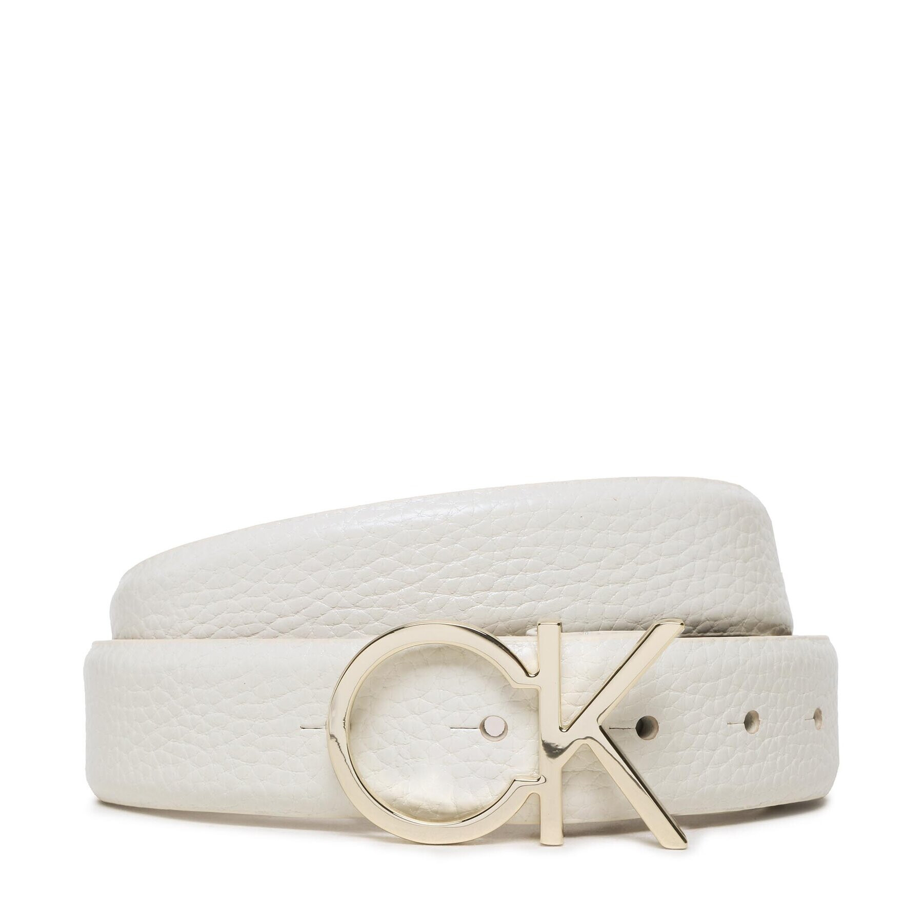 Calvin Klein Dámský pásek Re-Lock Ck Logo Belt 30 Mm Pbl K60K610413 Bílá - Pepit.cz