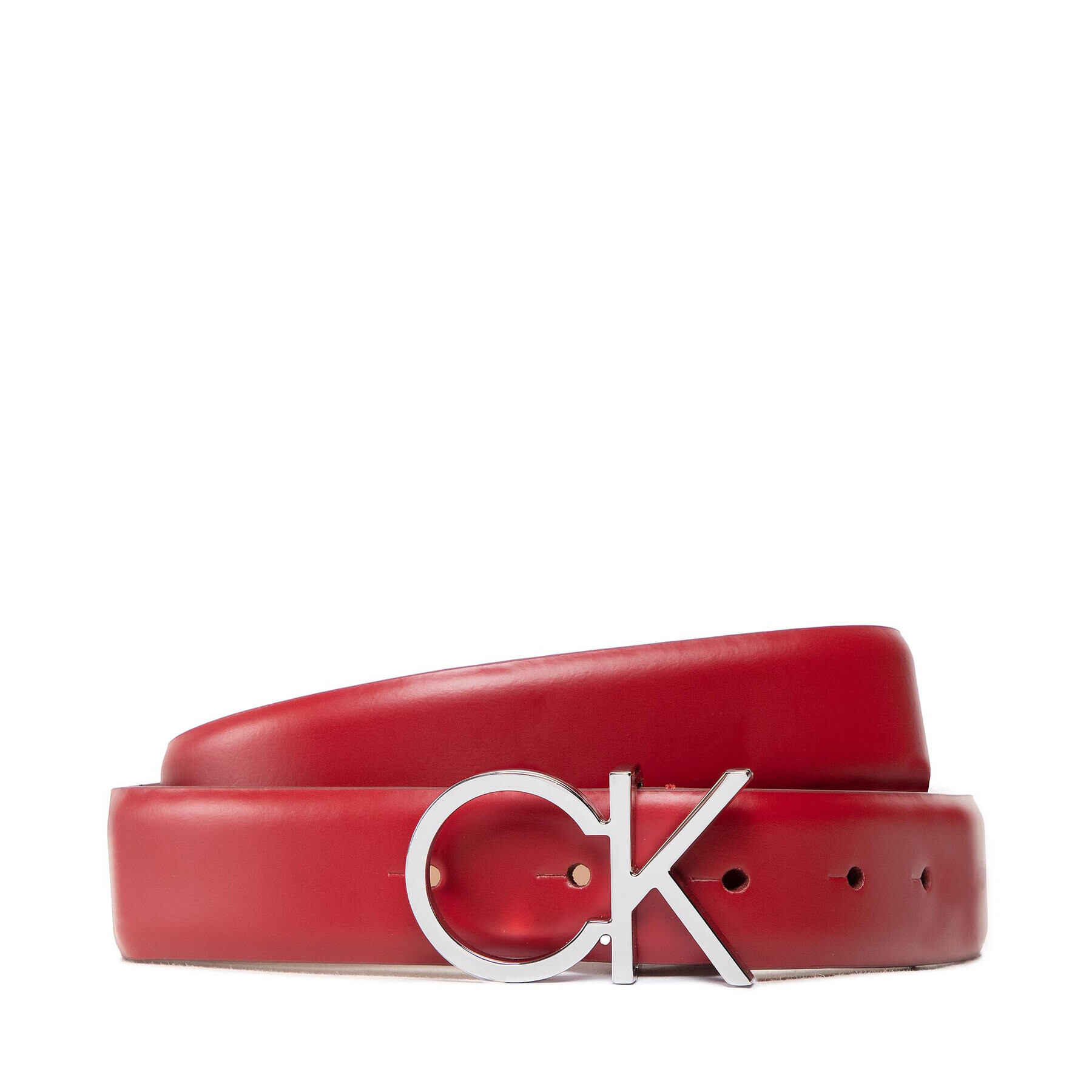 Calvin Klein Dámský pásek Re-Lock Ck Logo Belt 30Mm K60K610157 Červená - Pepit.cz