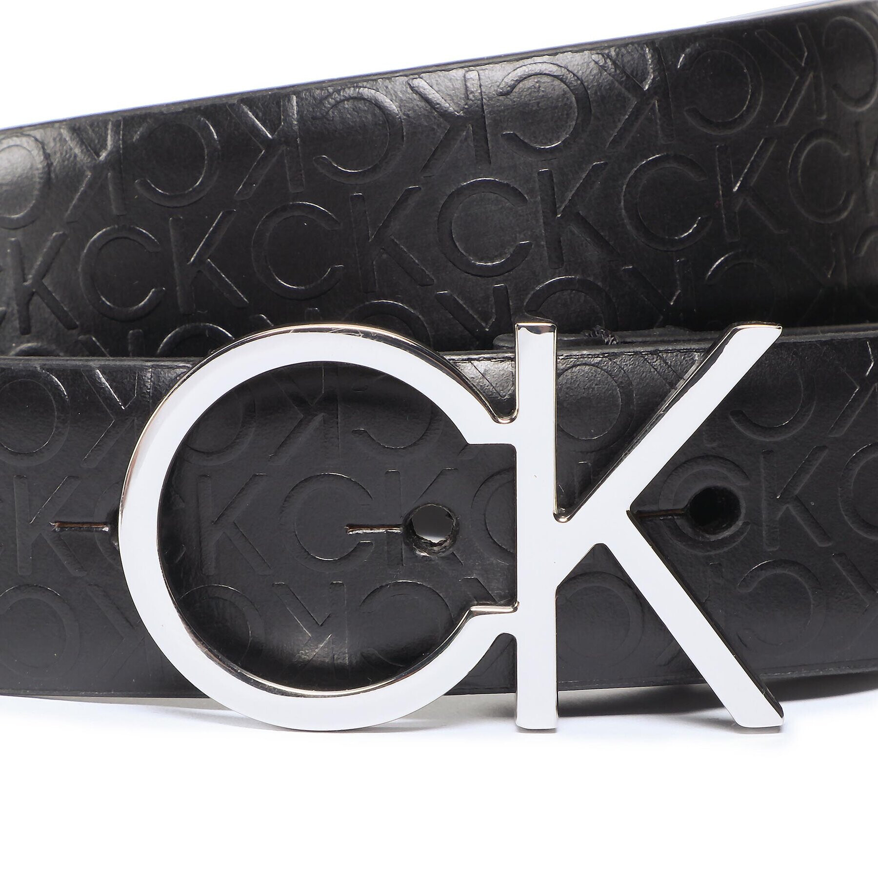 Calvin Klein Dámský pásek Re-Lock Ck Logo Belt Debossed K60K610012 Černá - Pepit.cz