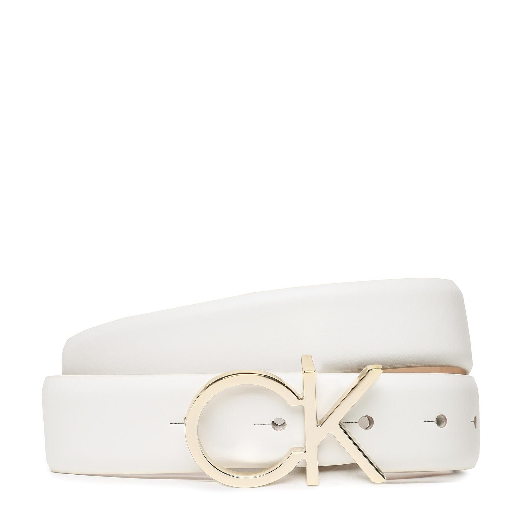 Calvin Klein Dámský pásek Re-Lock Ck Logo Belt K60K610157 Bílá - Pepit.cz