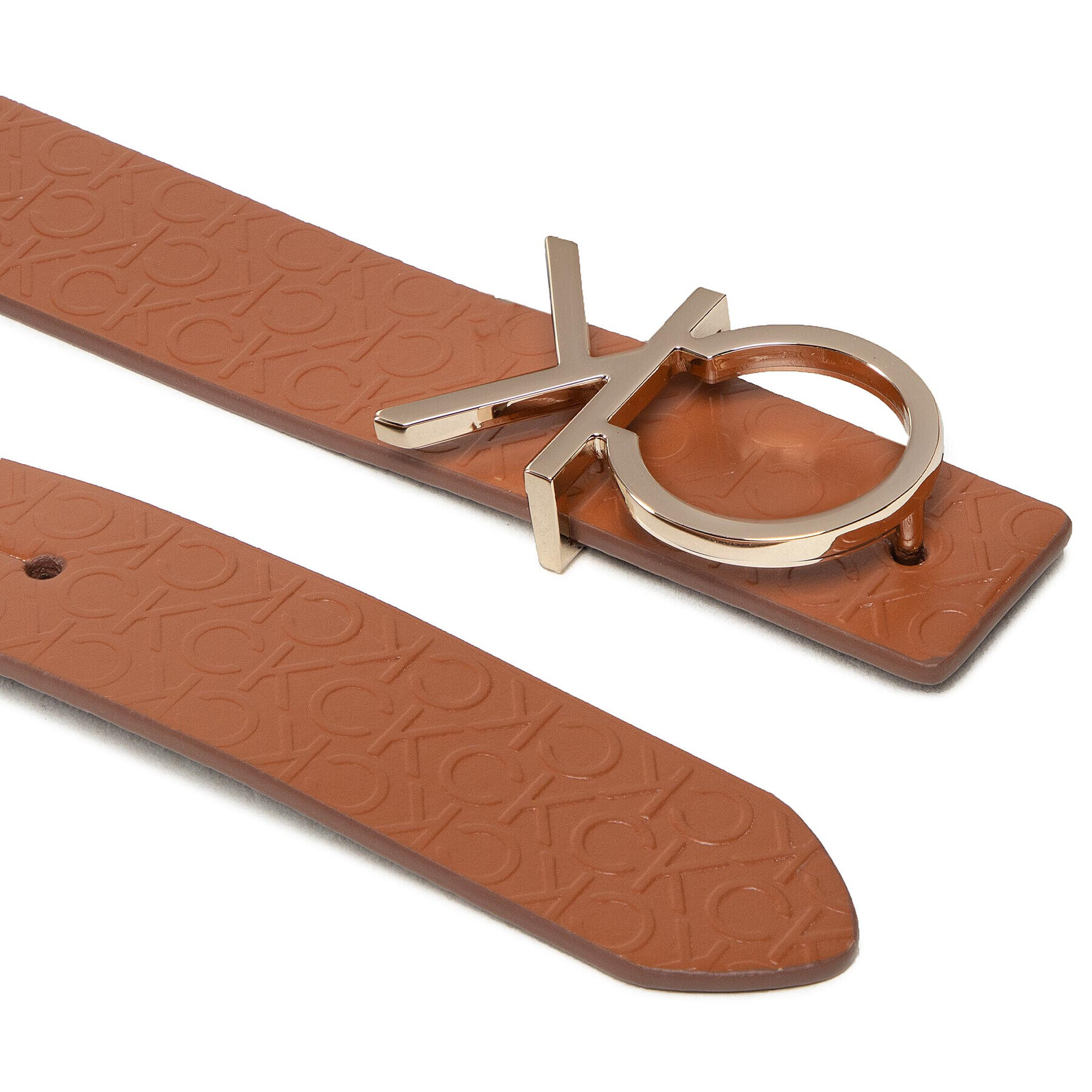 Calvin Klein Dámský pásek Re-Lock Ck Rev Belt 30mm K60K610156 Hnědá - Pepit.cz