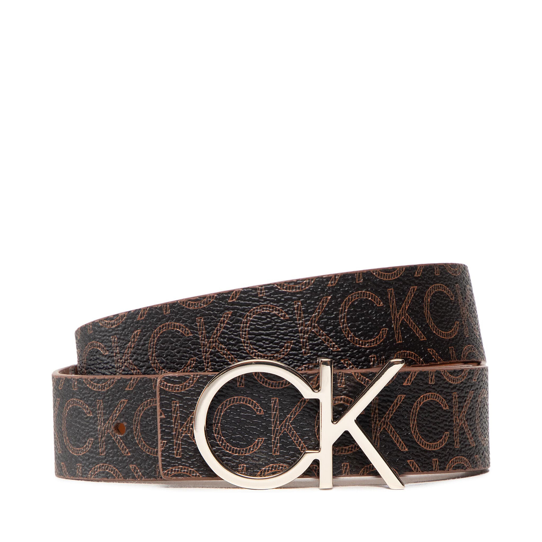 Calvin Klein Dámský pásek Re-Lock Ck Rev Belt 30mm K60K610156 Hnědá - Pepit.cz