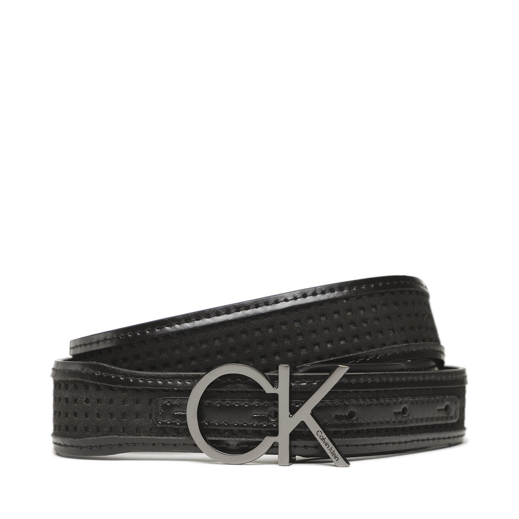 Calvin Klein Dámský pásek Re-Lock Insert 3 Cm Perf Belt K60K610497 Černá - Pepit.cz