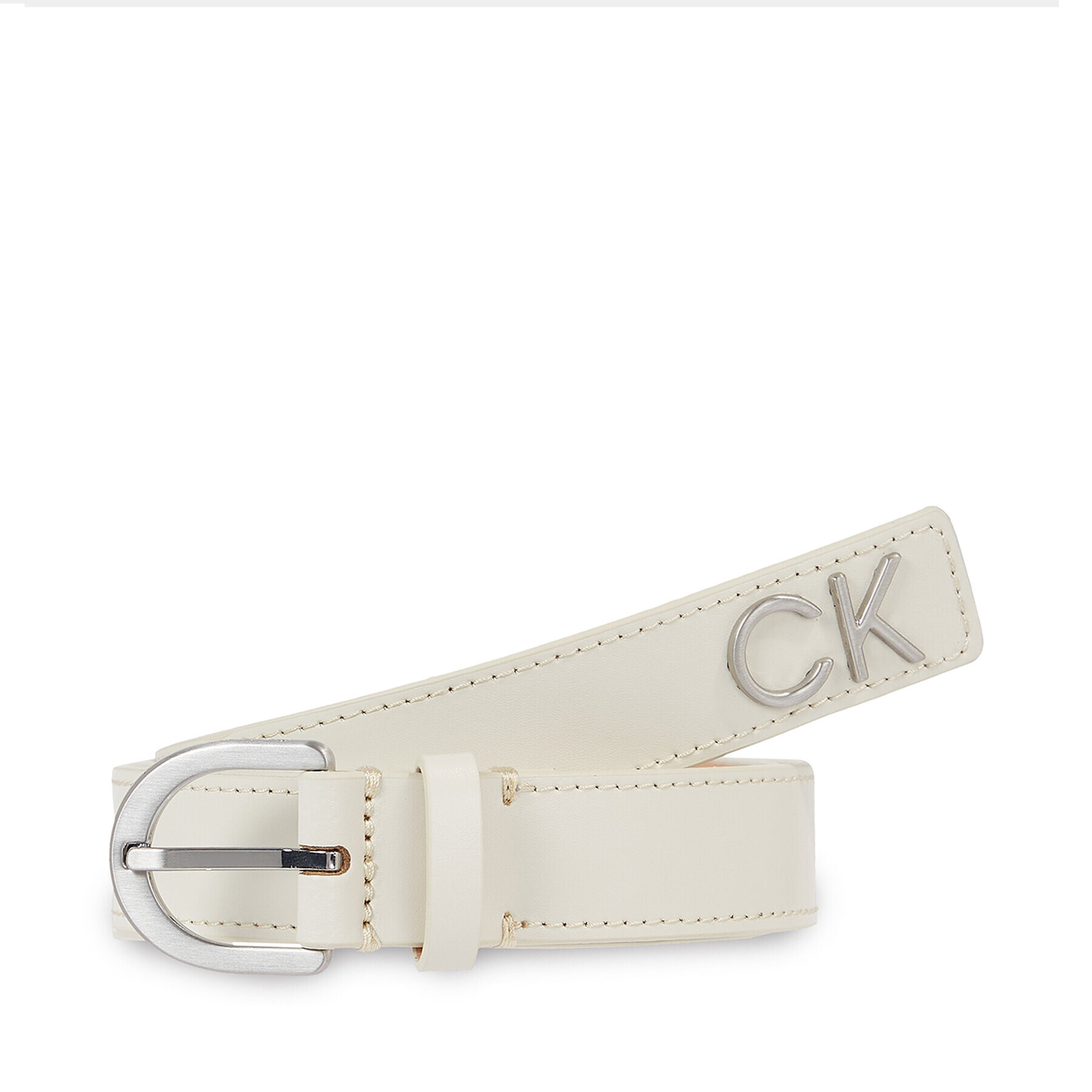 Calvin Klein Dámský pásek Re-Lock Rnd Bckl Blt W/Tip K60K611103 Écru - Pepit.cz