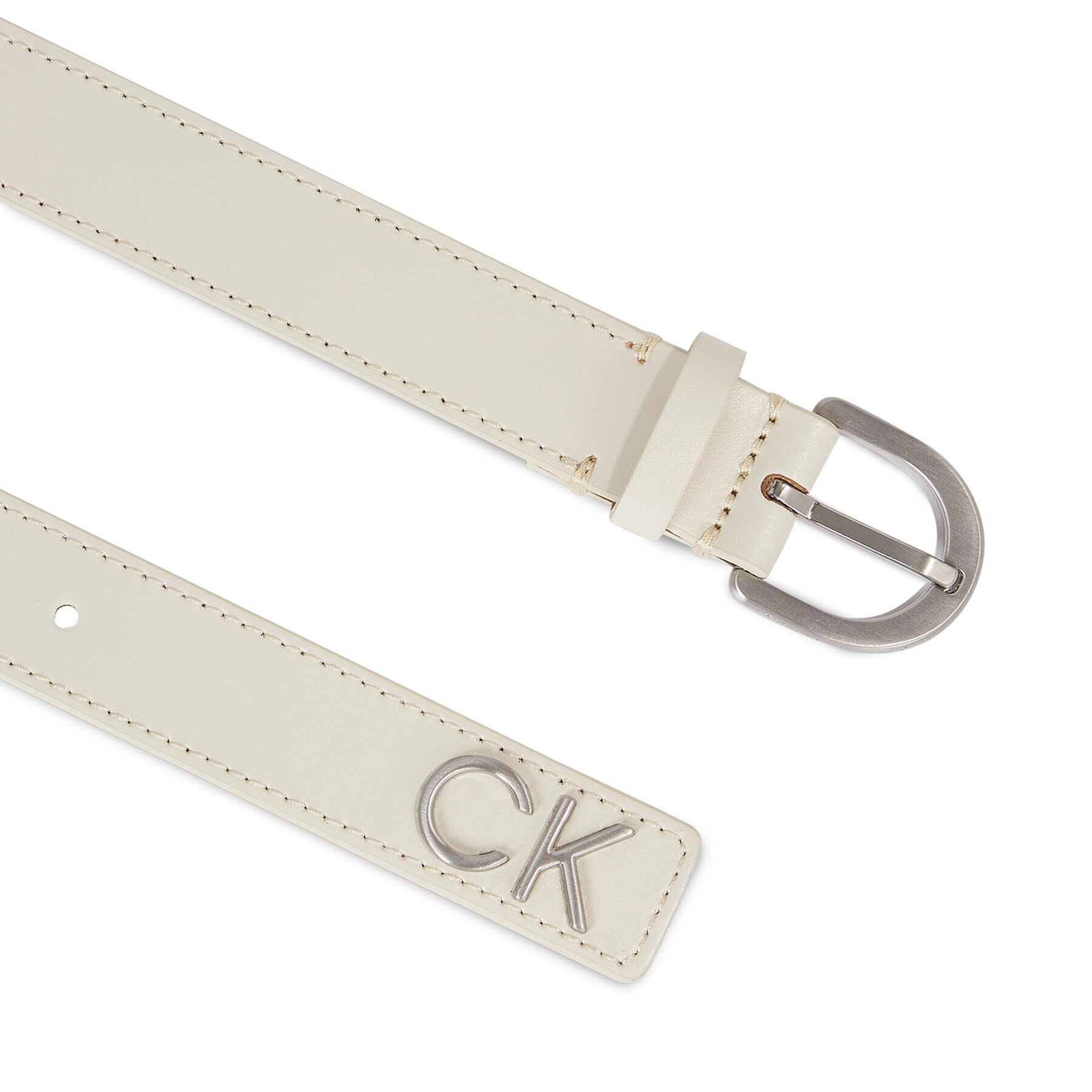 Calvin Klein Dámský pásek Re-Lock Rnd Bckl Blt W/Tip K60K611103 Écru - Pepit.cz