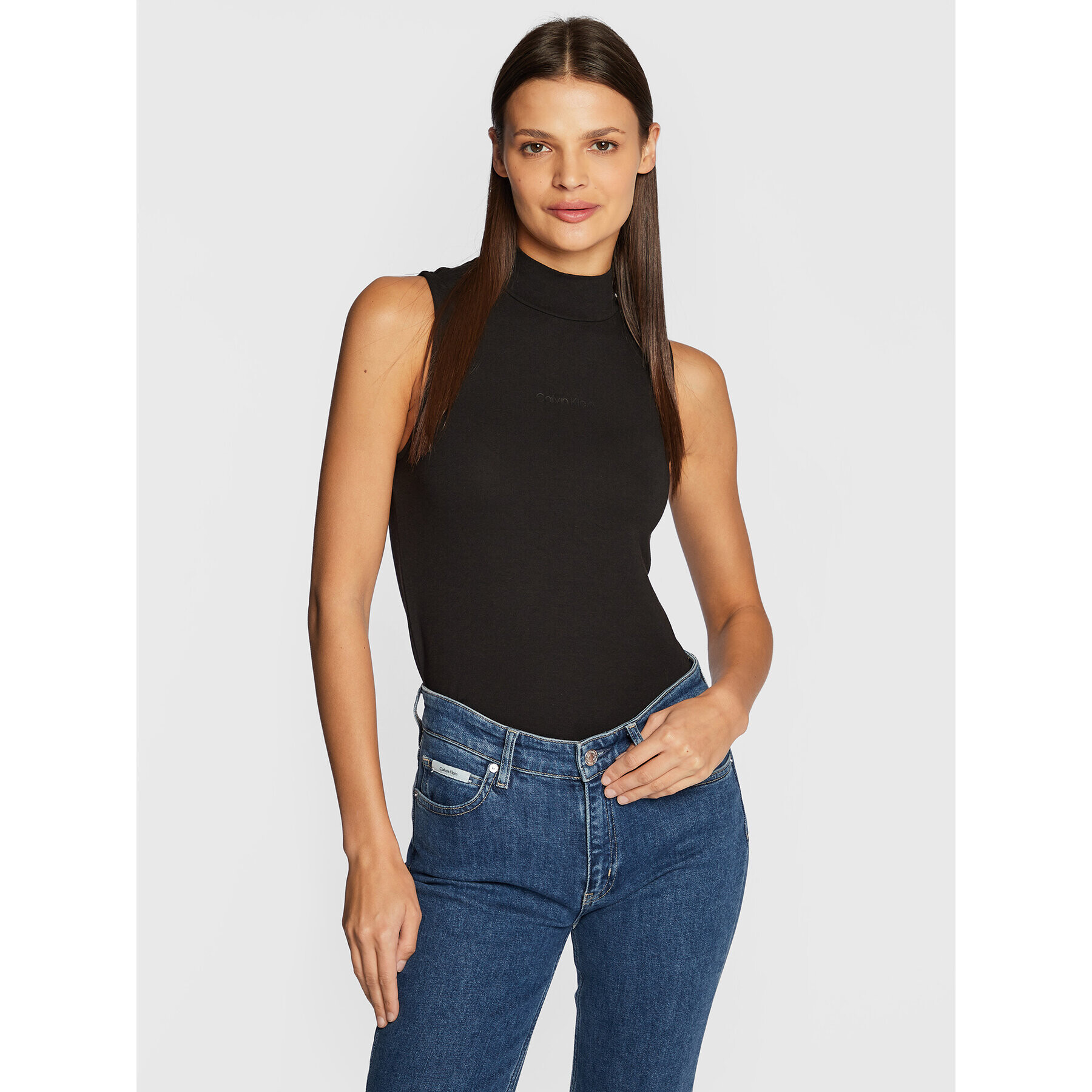 Calvin Klein Halenka K20K204837 Černá Slim Fit - Pepit.cz