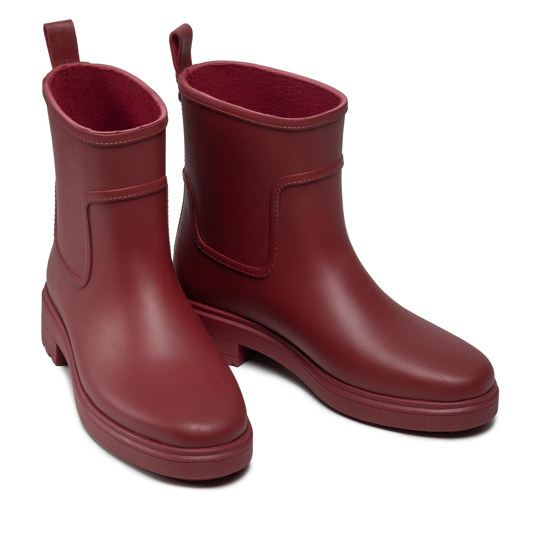 Calvin Klein Holínky Rain Boot HW0HW00606 Bordó - Pepit.cz