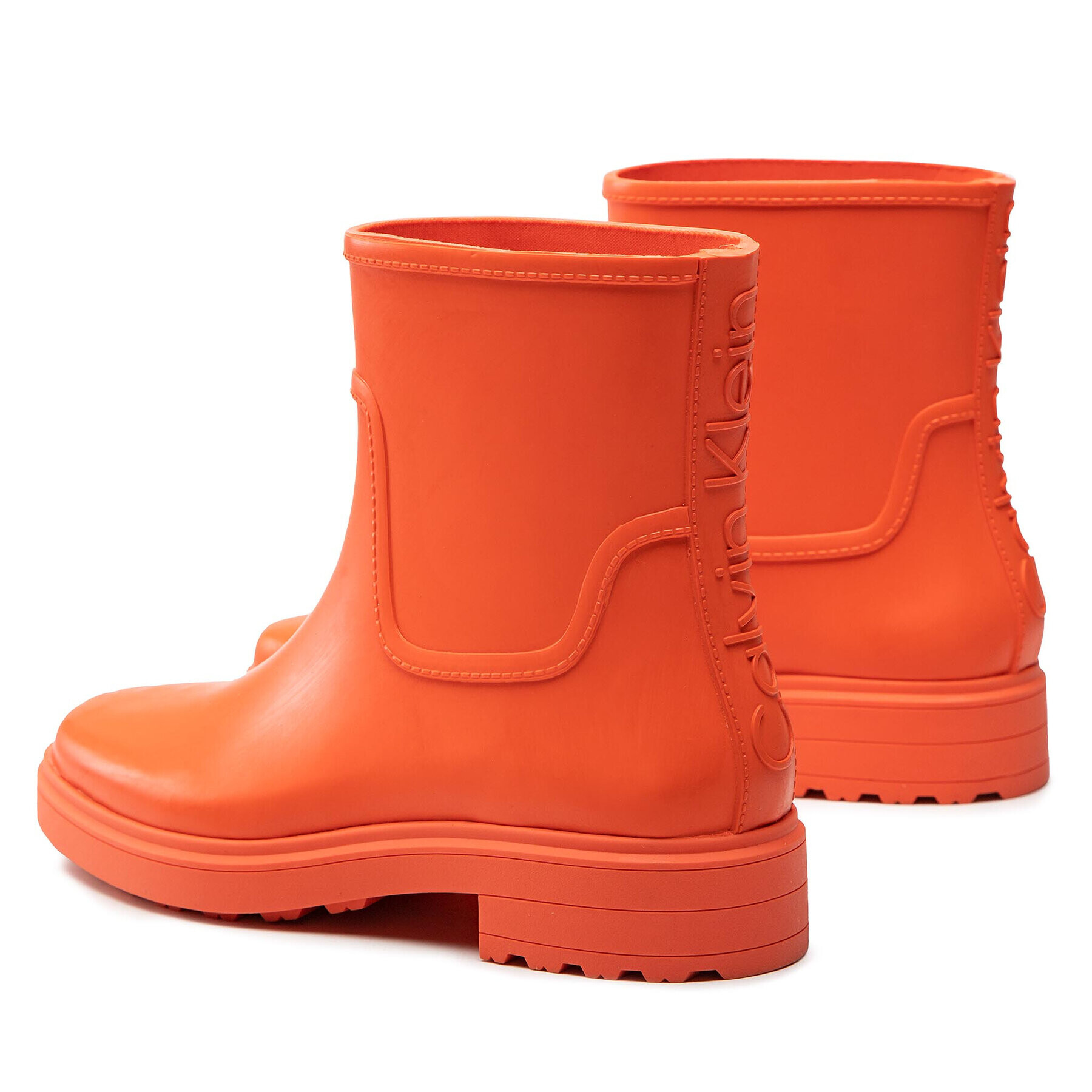 Calvin Klein Holínky Rain Boot HW0HW01301 Oranžová - Pepit.cz