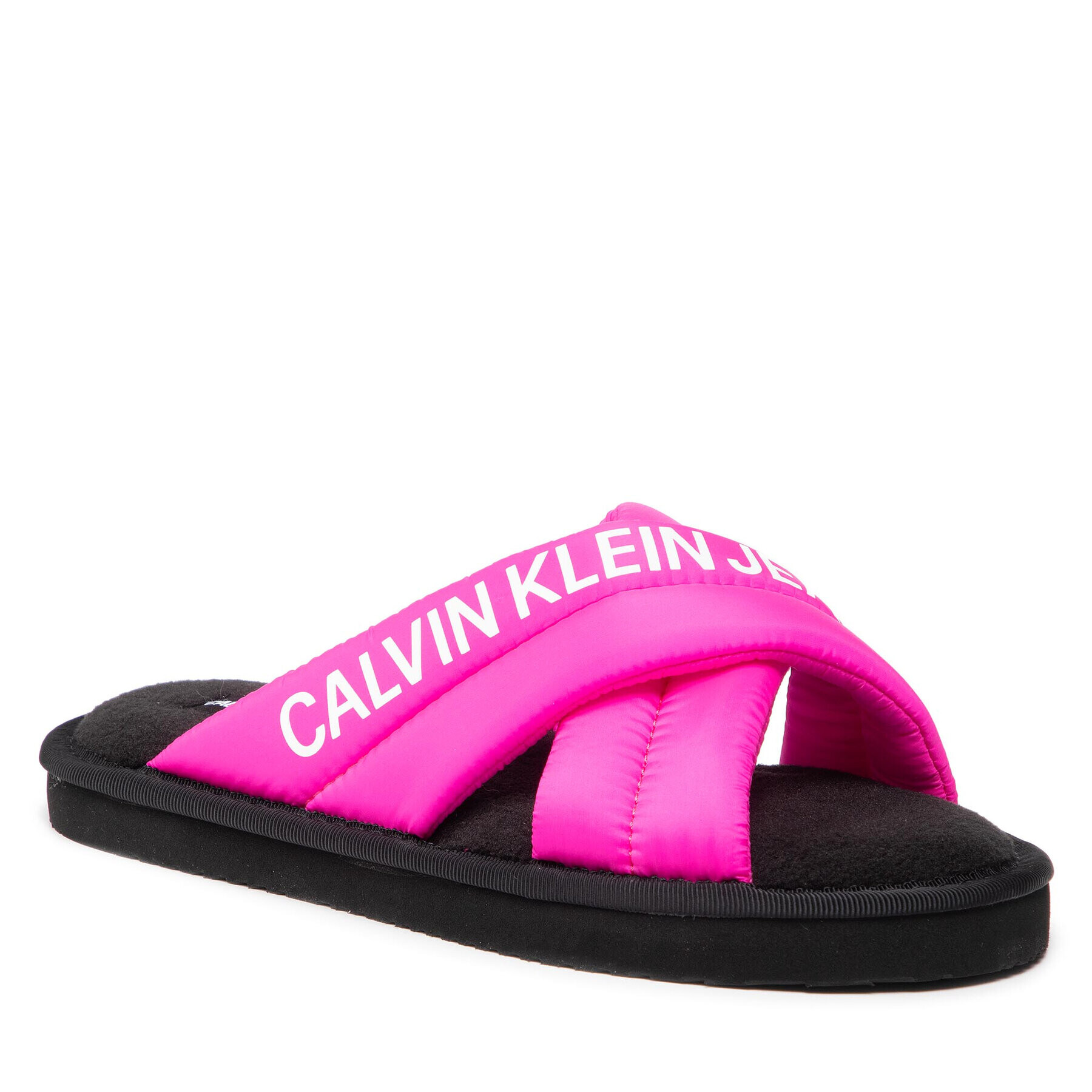 Calvin Klein Jeans Bačkory Home Criss Cross Slipper YW0YW00477 Růžová - Pepit.cz