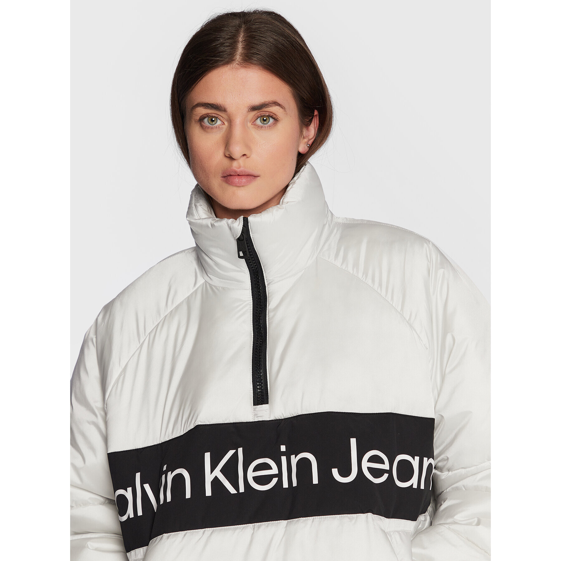 Calvin Klein Jeans Bunda anorak J30J321966 Šedá Regular Fit - Pepit.cz