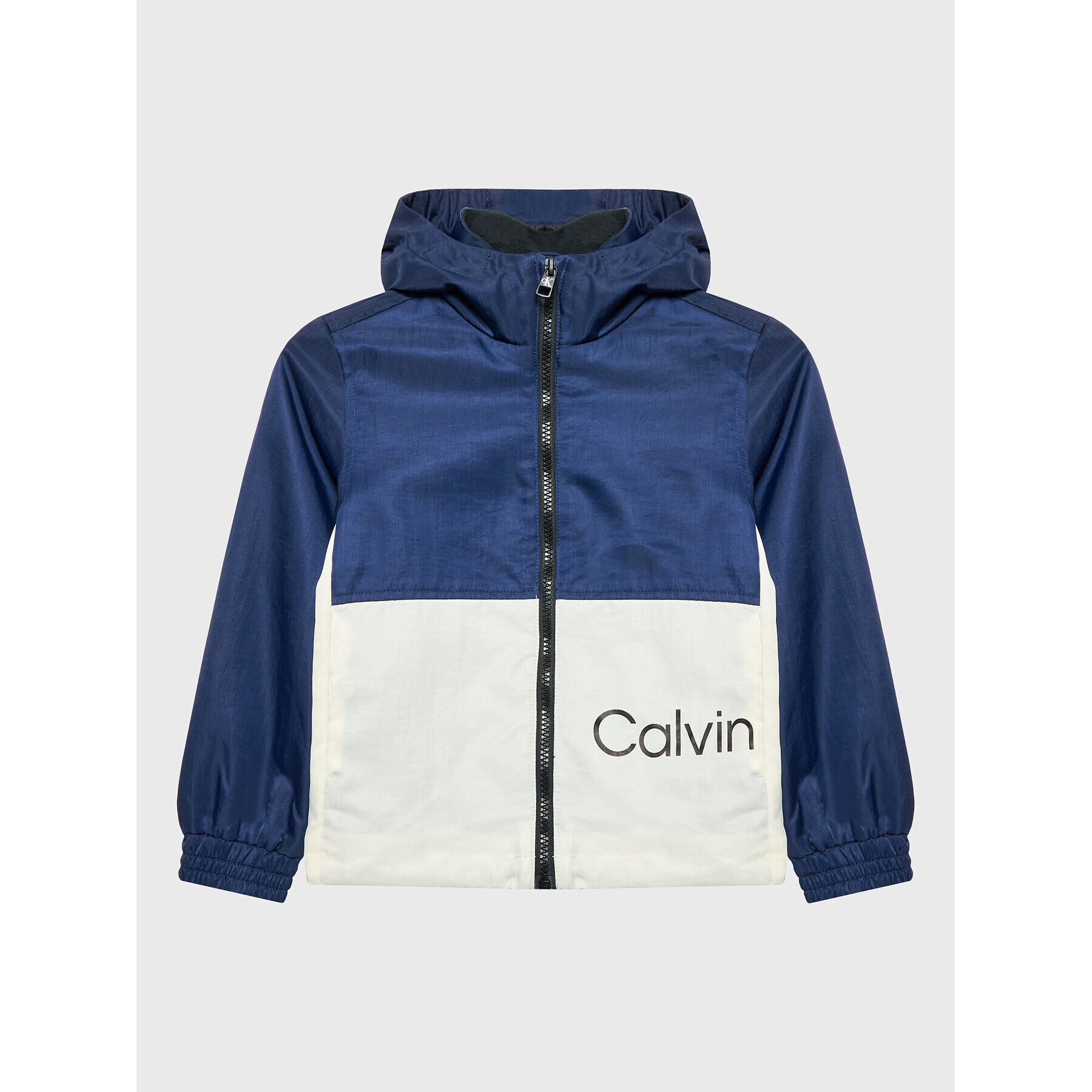 Calvin Klein Jeans Bunda pro přechodné období Block IB0IB01269 Bílá Regular Fit - Pepit.cz