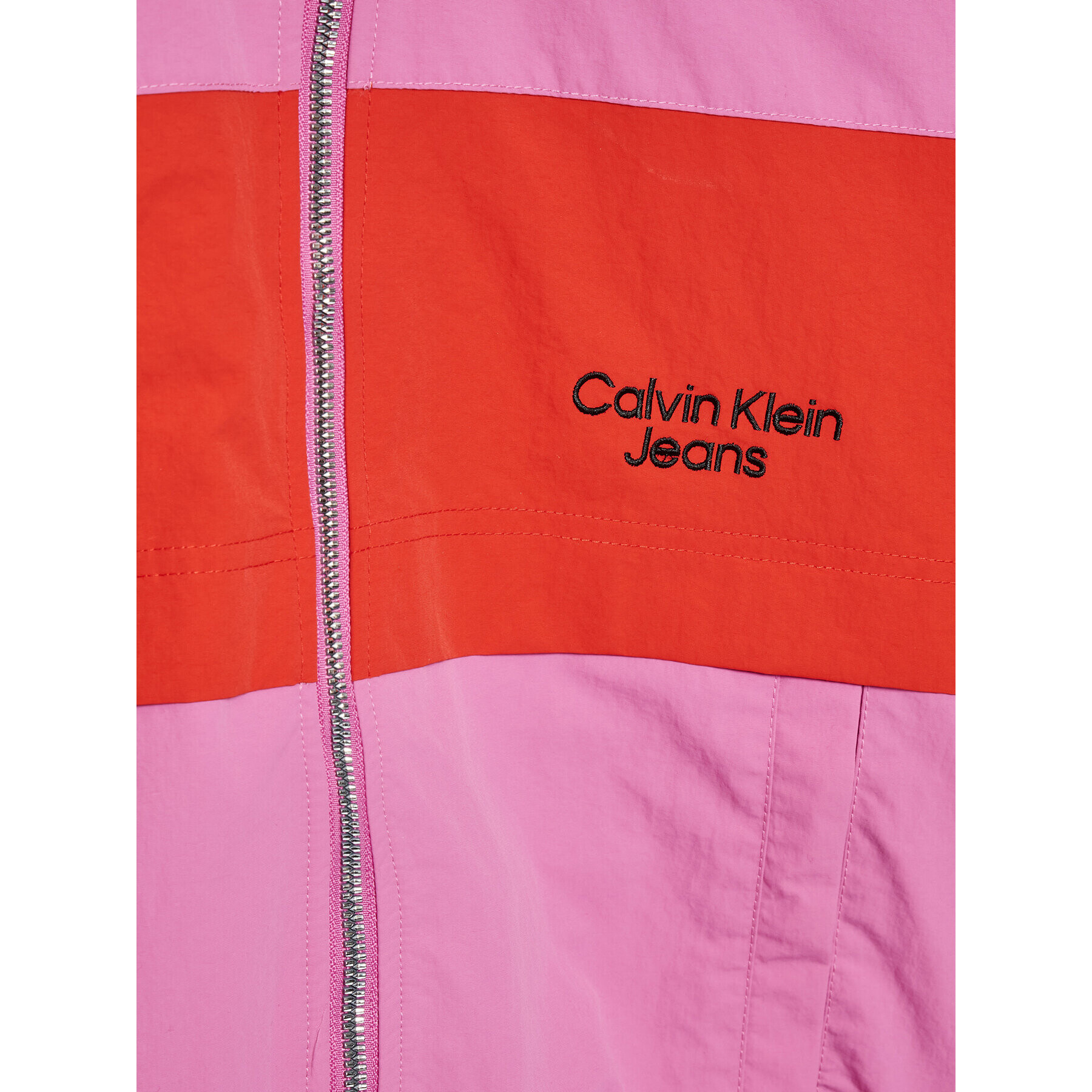 Calvin Klein Jeans Bunda pro přechodné období Colour Block IG0IG01443 Růžová Regular Fit - Pepit.cz