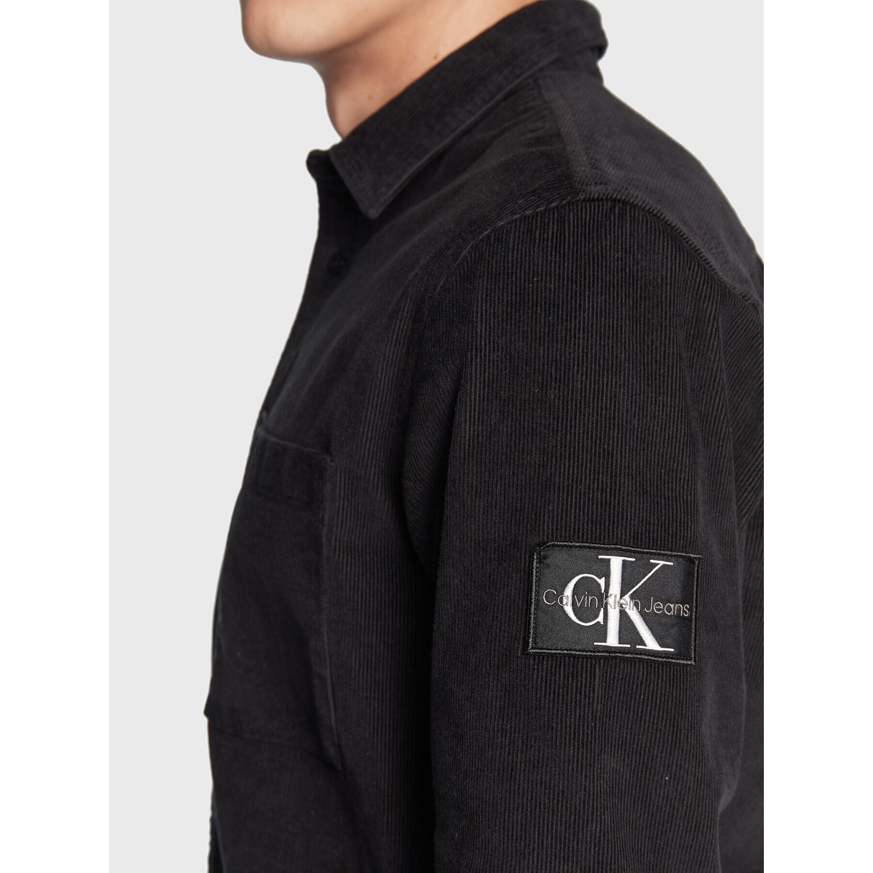 Calvin Klein Jeans Bunda pro přechodné období J30J322208 Černá Regular Fit - Pepit.cz