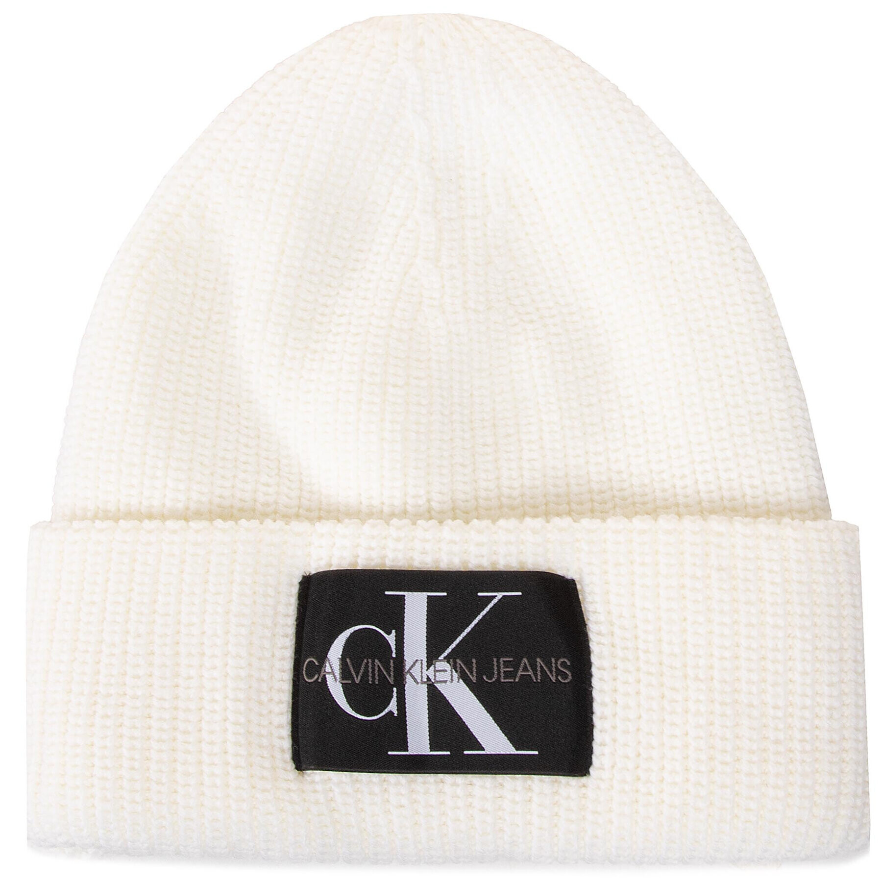 Calvin Klein Jeans Čepice Beanie Wl K60K607383 Béžová - Pepit.cz