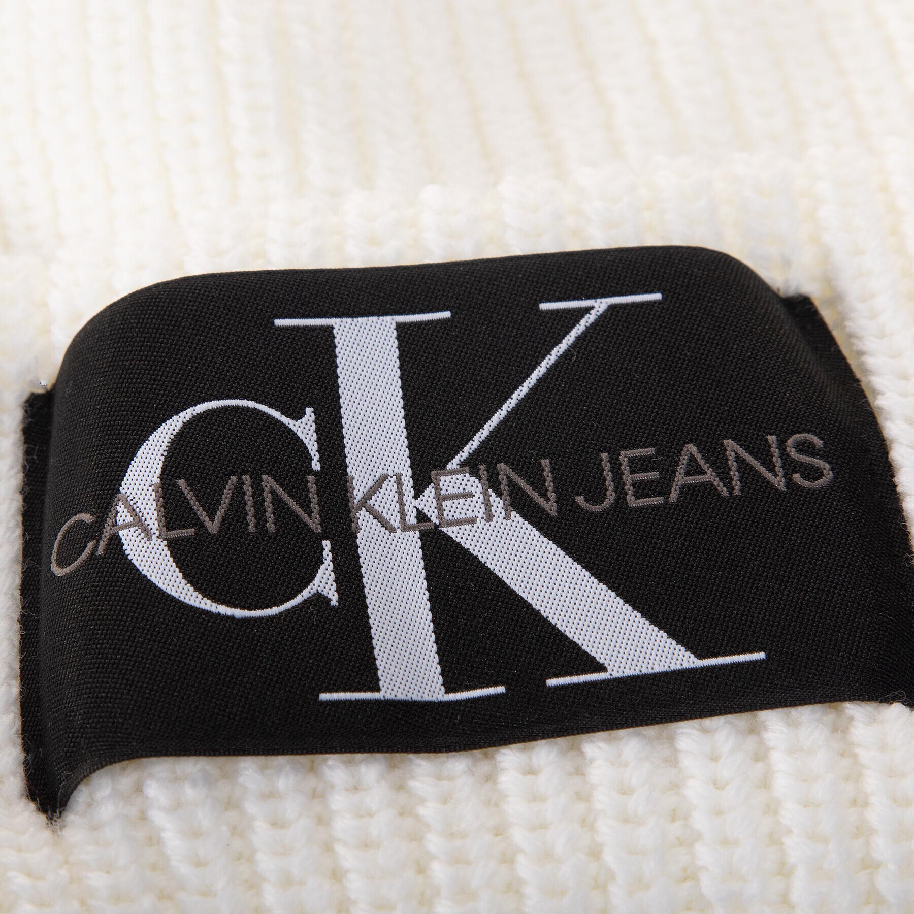 Calvin Klein Jeans Čepice Beanie Wl K60K607383 Béžová - Pepit.cz