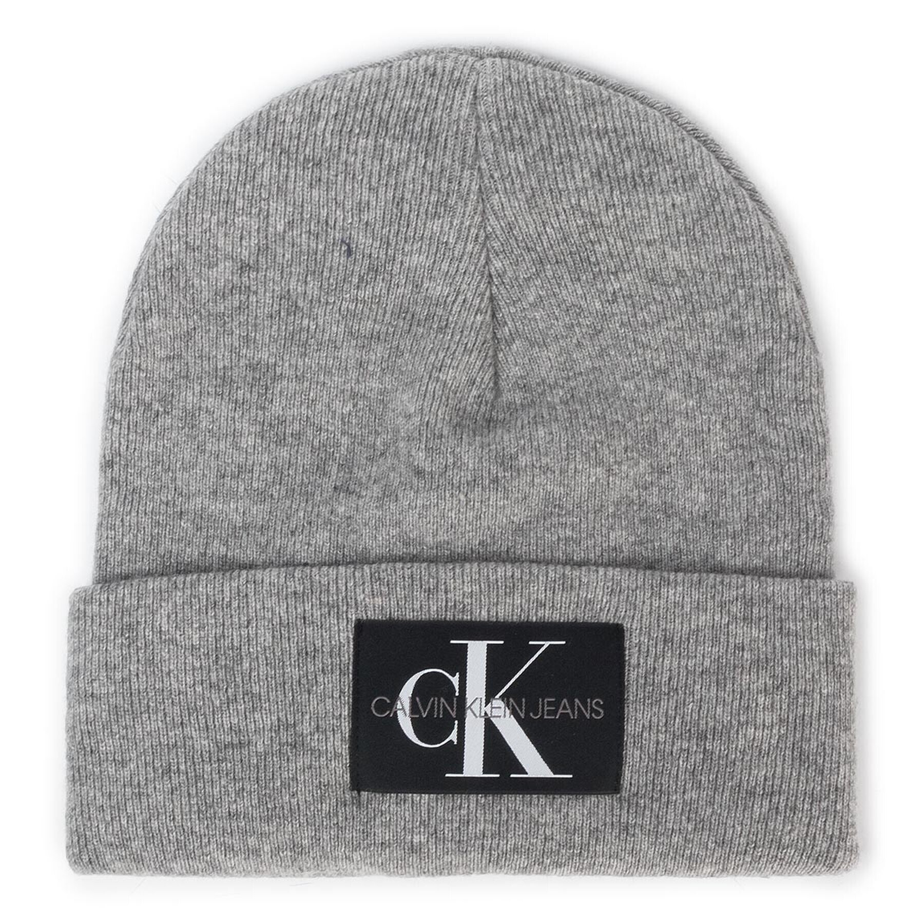 Calvin Klein Jeans čepice J Basic Men Knited Beanie K50K504934 Šedá - Pepit.cz