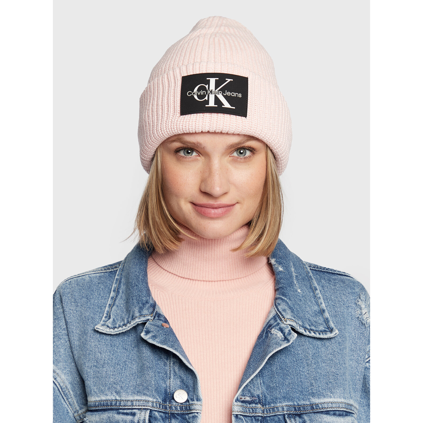 Calvin Klein Jeans Čepice Monogram Patch K60K607383 Růžová - Pepit.cz