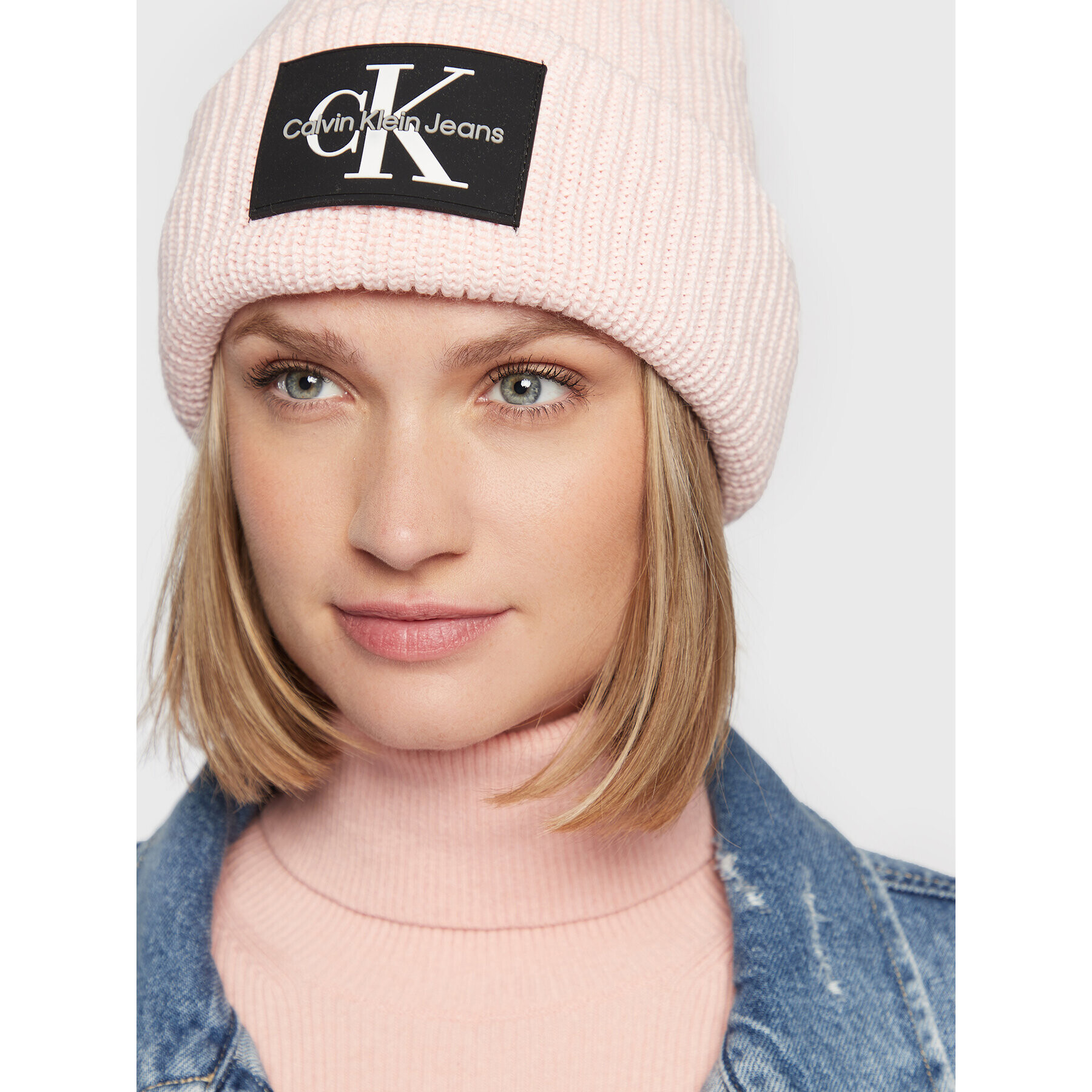 Calvin Klein Jeans Čepice Monogram Patch K60K607383 Růžová - Pepit.cz