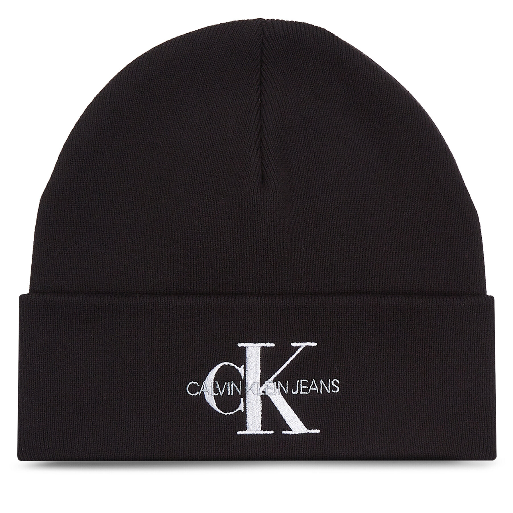 Calvin Klein Jeans Čepice Monologo Embro Beanie K50K511160 Černá - Pepit.cz