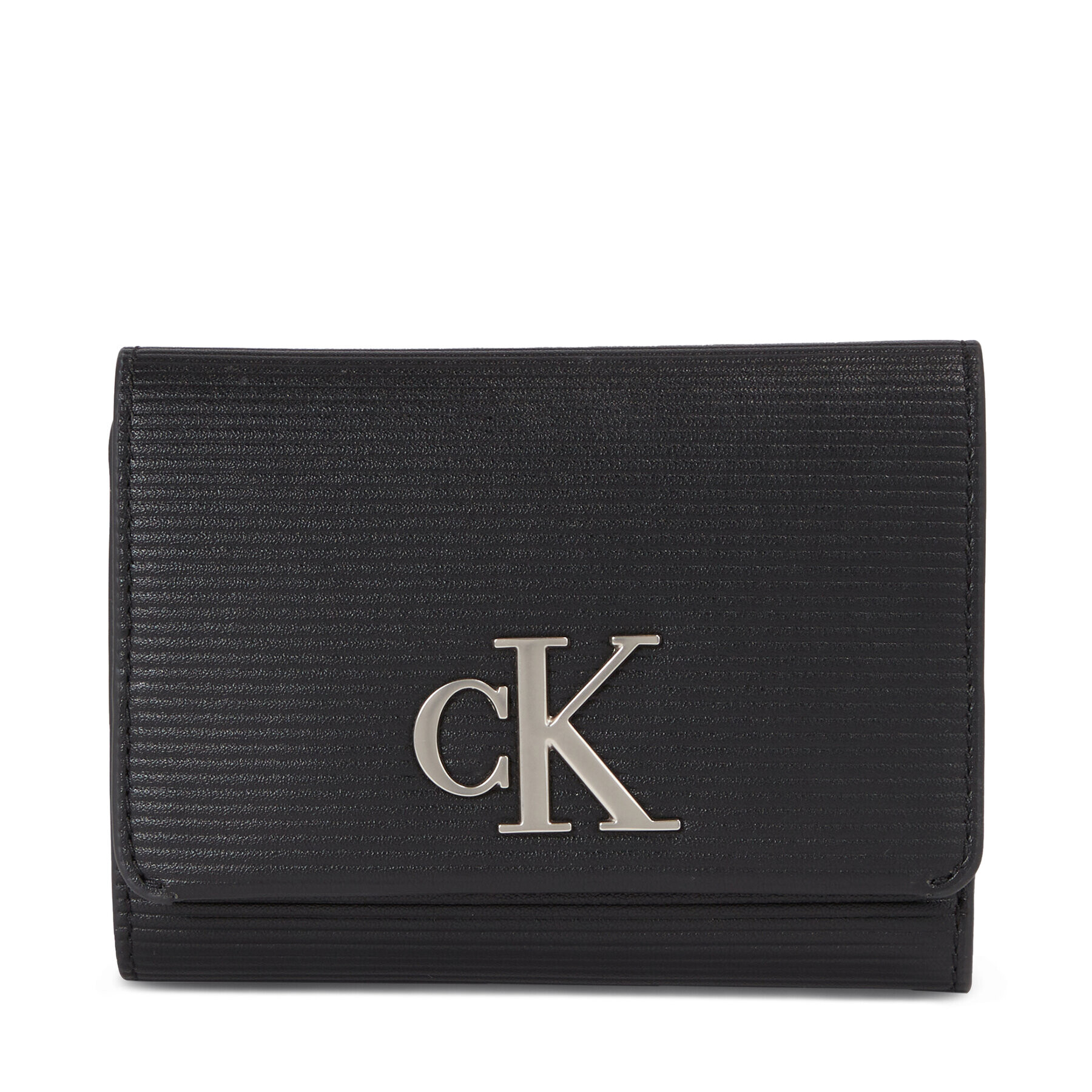 Calvin Klein Jeans Dámská peněženka Minimal Monogram Med Trifold T K60K611237 Černá - Pepit.cz