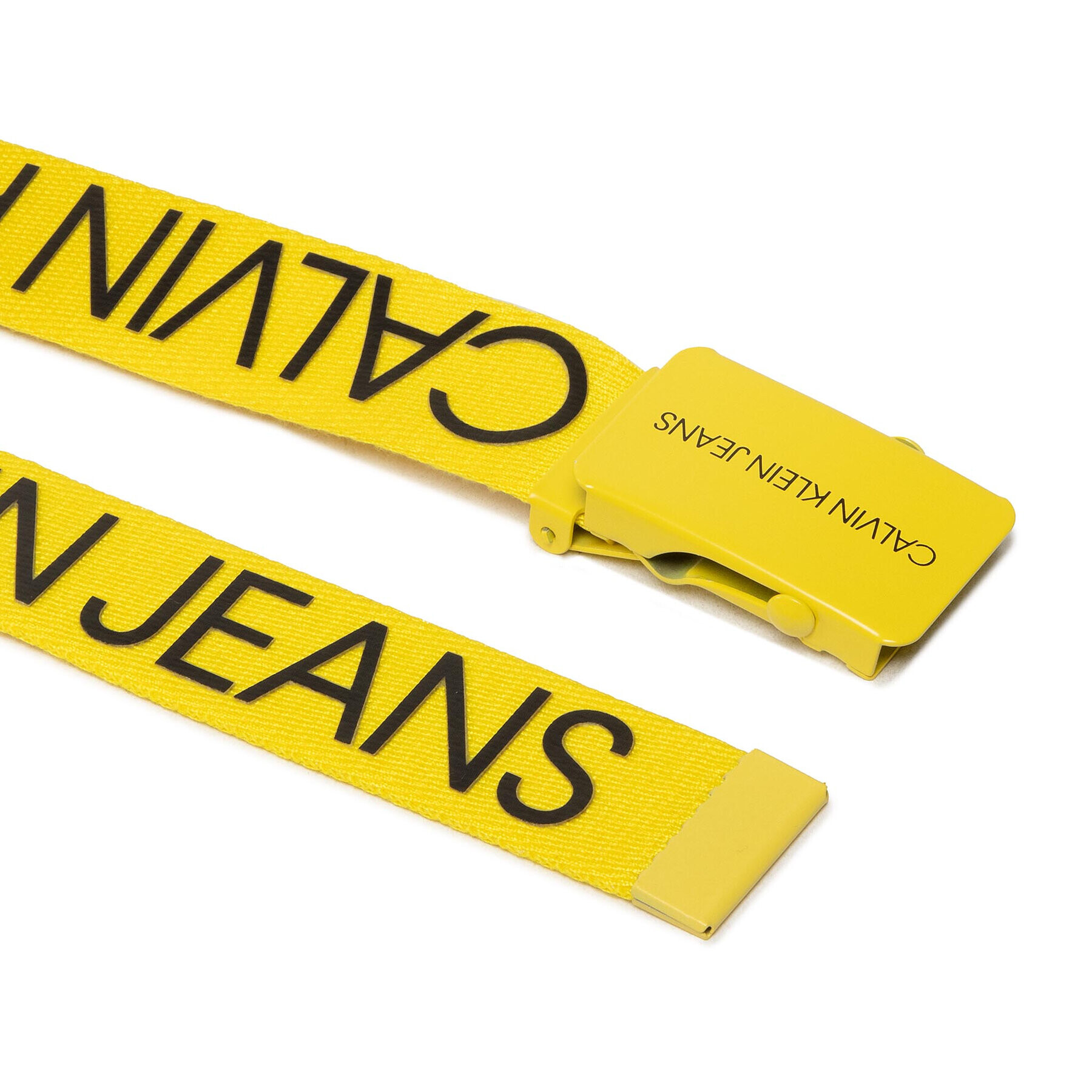 Calvin Klein Jeans Dětský pásek Canvas Logo Belt IU0IU00125 Žlutá - Pepit.cz