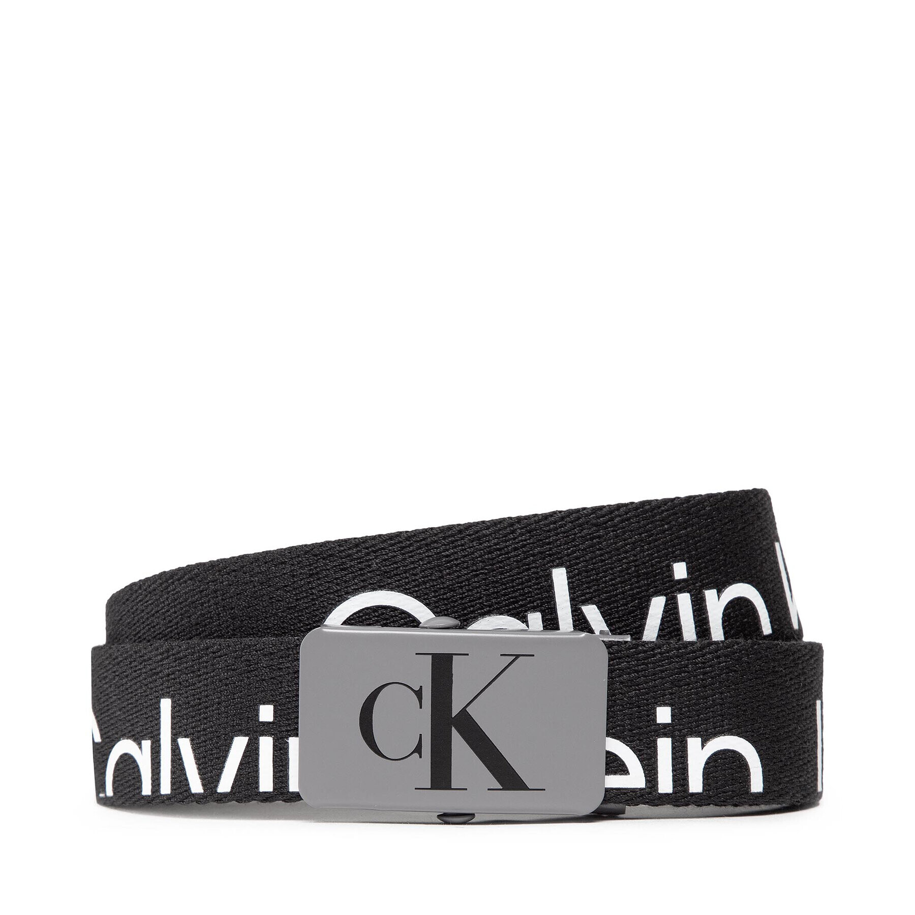 Calvin Klein Jeans Dětský pásek Logo Ck Belt IU0IU00316 Černá - Pepit.cz