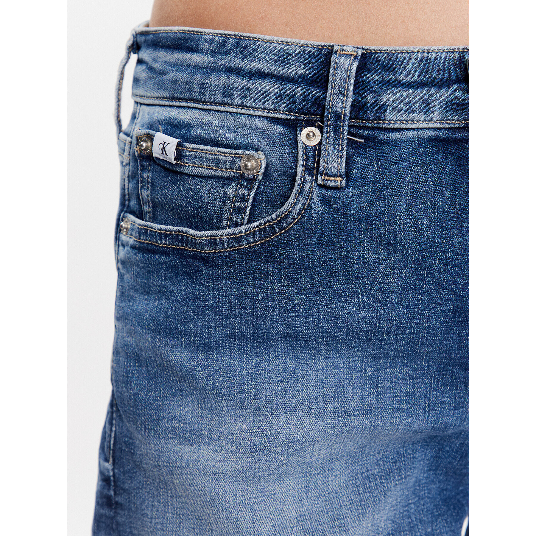 Calvin Klein Jeans Džínové šortky J20J220646 Modrá Regular Fit - Pepit.cz