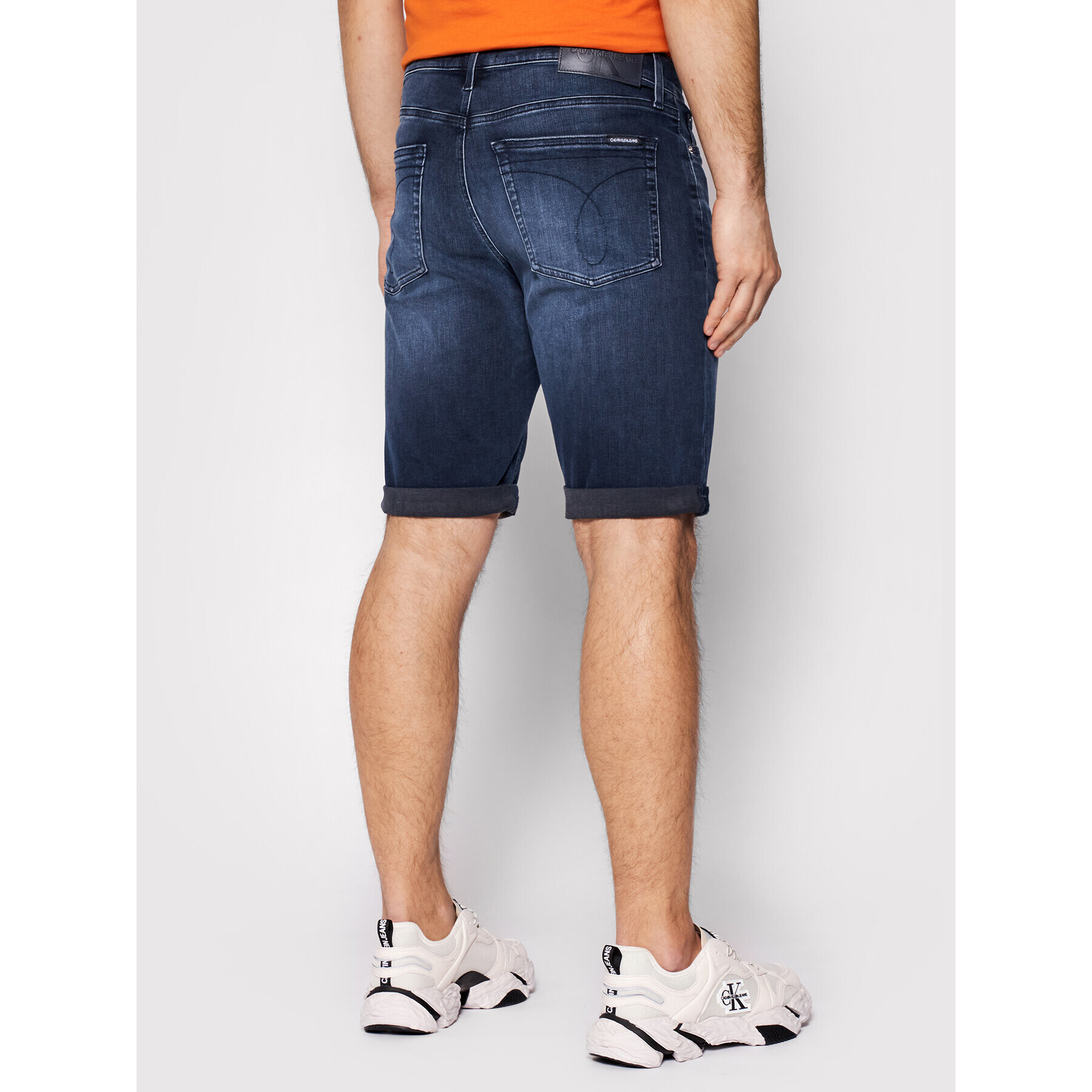 Calvin Klein Jeans Džínové šortky J30J317740 Tmavomodrá Slim Fit - Pepit.cz