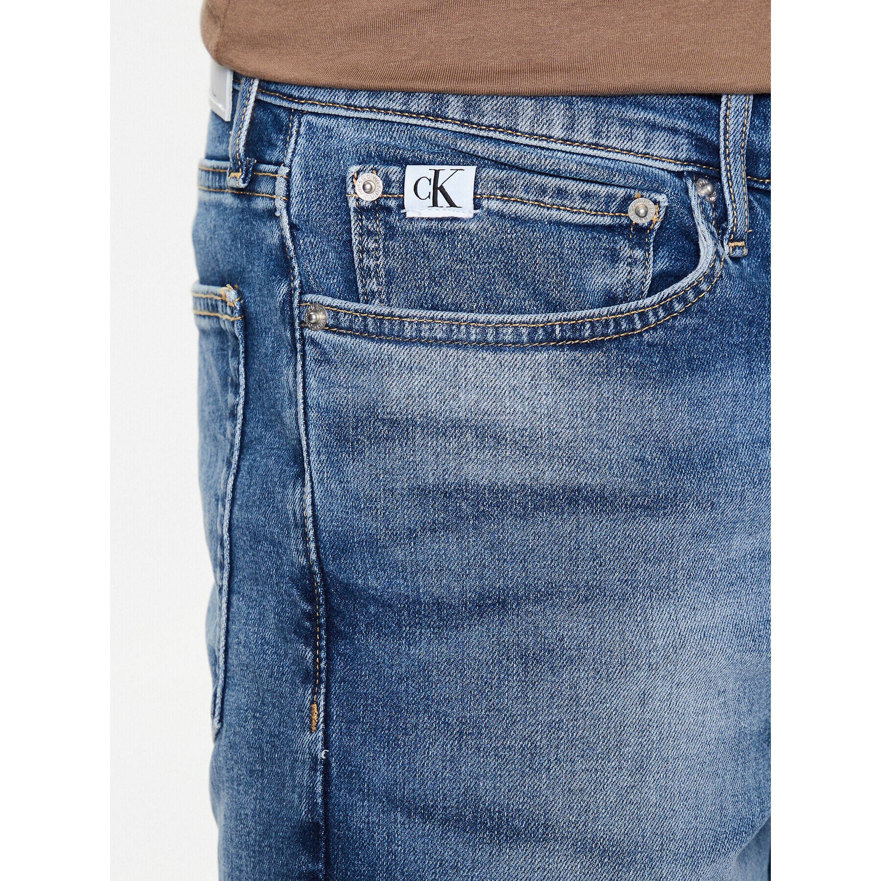 Calvin Klein Jeans Džínové šortky J30J322784 Modrá Slim Fit - Pepit.cz