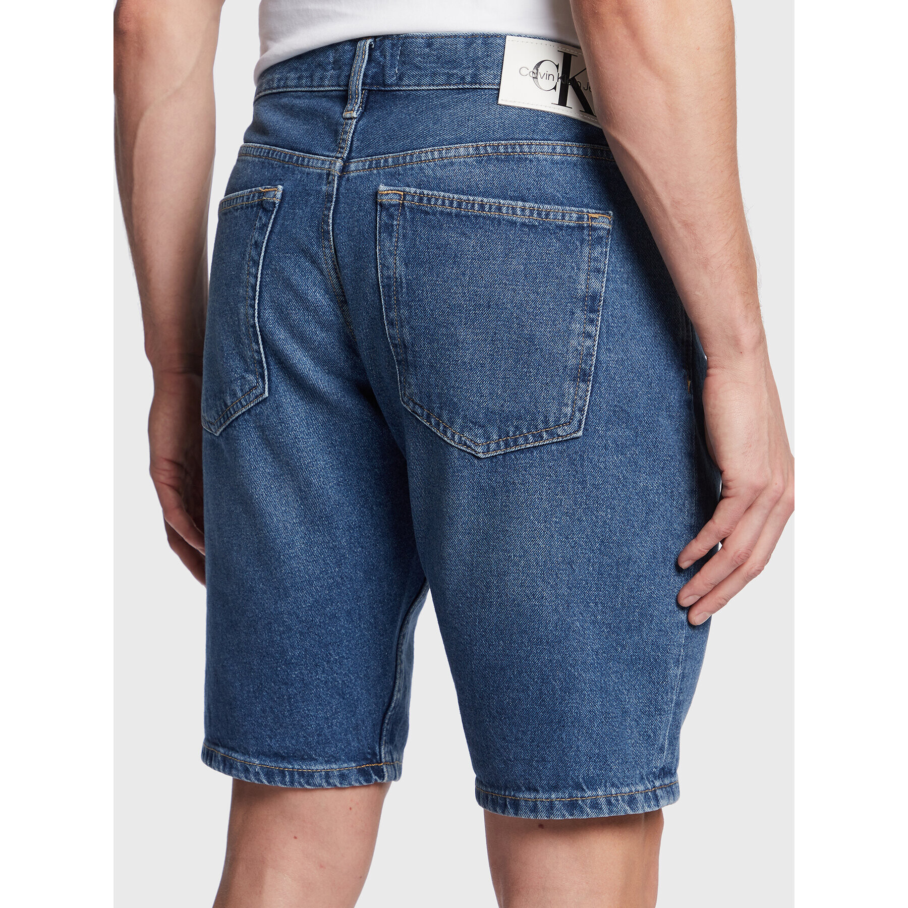 Calvin Klein Jeans Džínové šortky J30J322787 Modrá Regular Fit - Pepit.cz