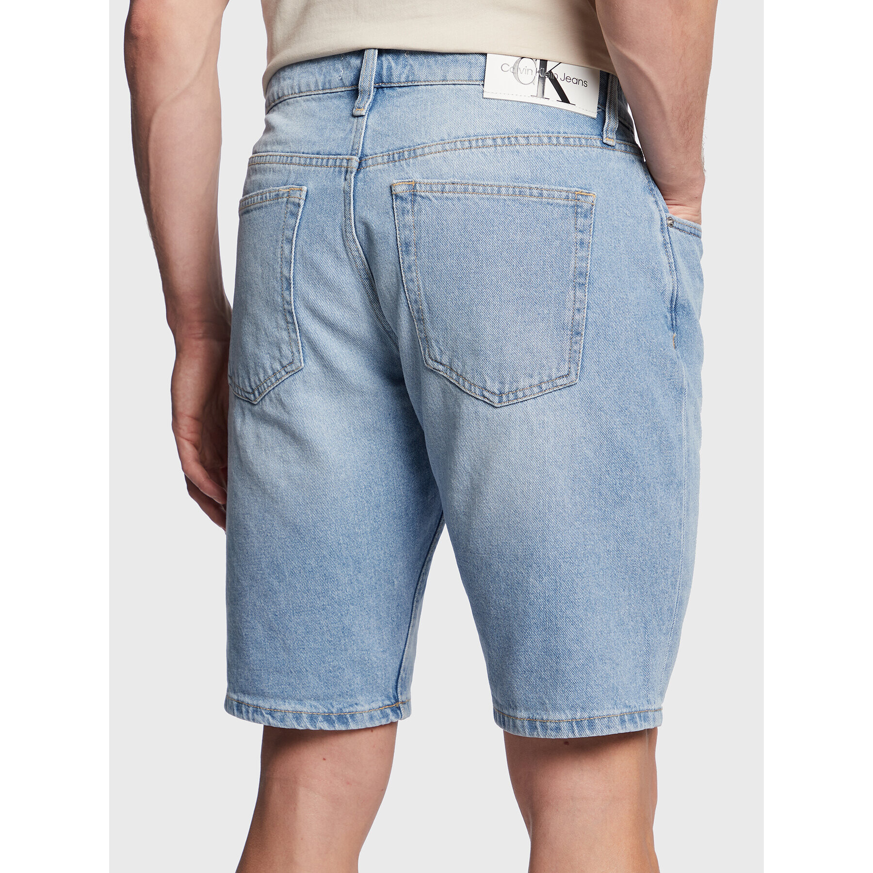 Calvin Klein Jeans Džínové šortky J30J322788 Modrá Regular Fit - Pepit.cz