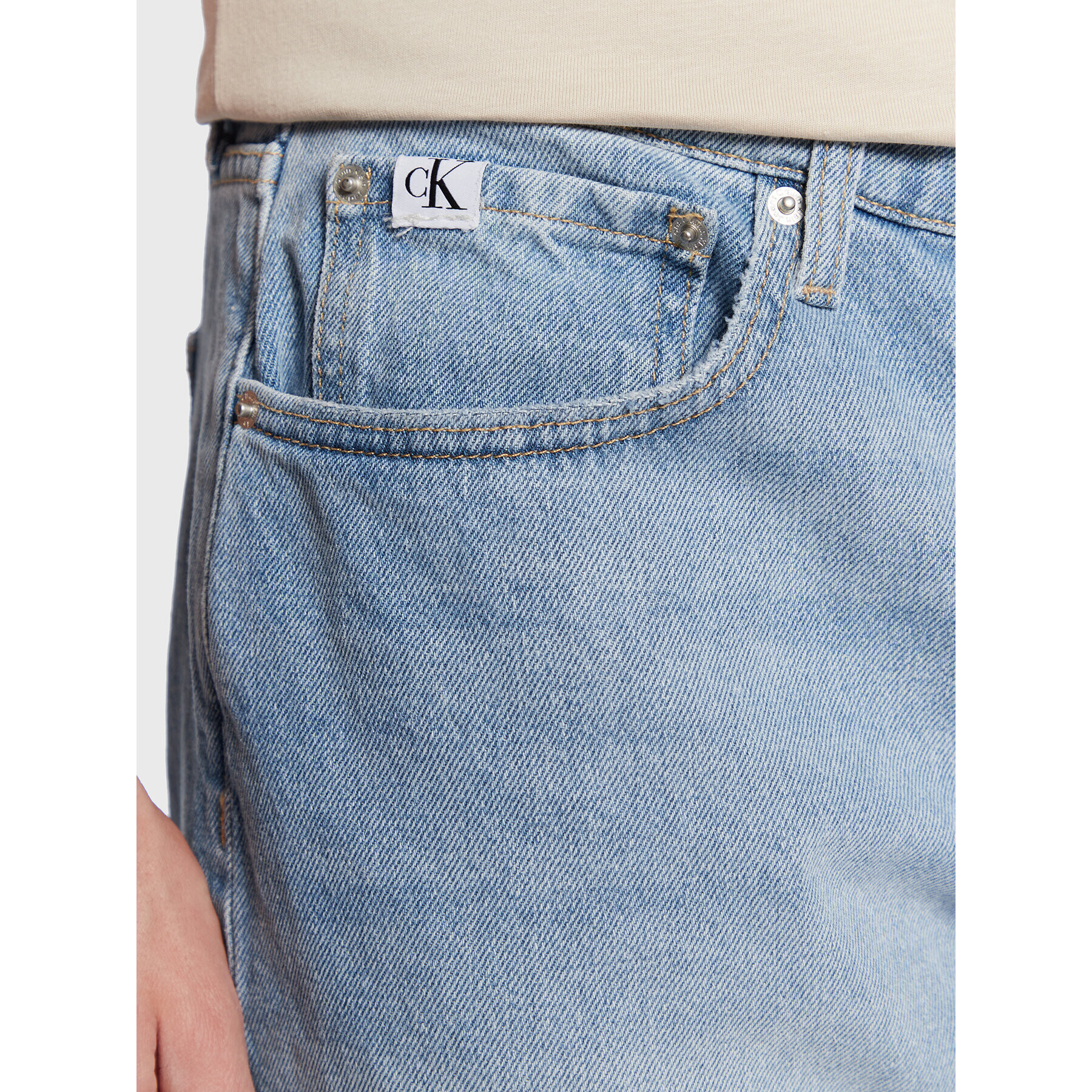 Calvin Klein Jeans Džínové šortky J30J322788 Modrá Regular Fit - Pepit.cz