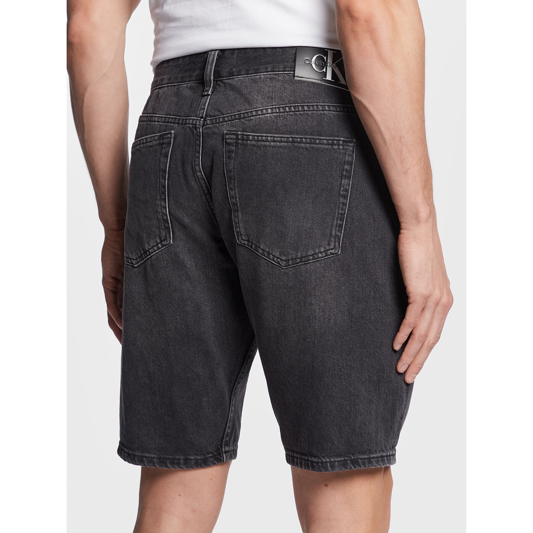 Calvin Klein Jeans Džínové šortky J30J322792 Černá Regular Fit - Pepit.cz