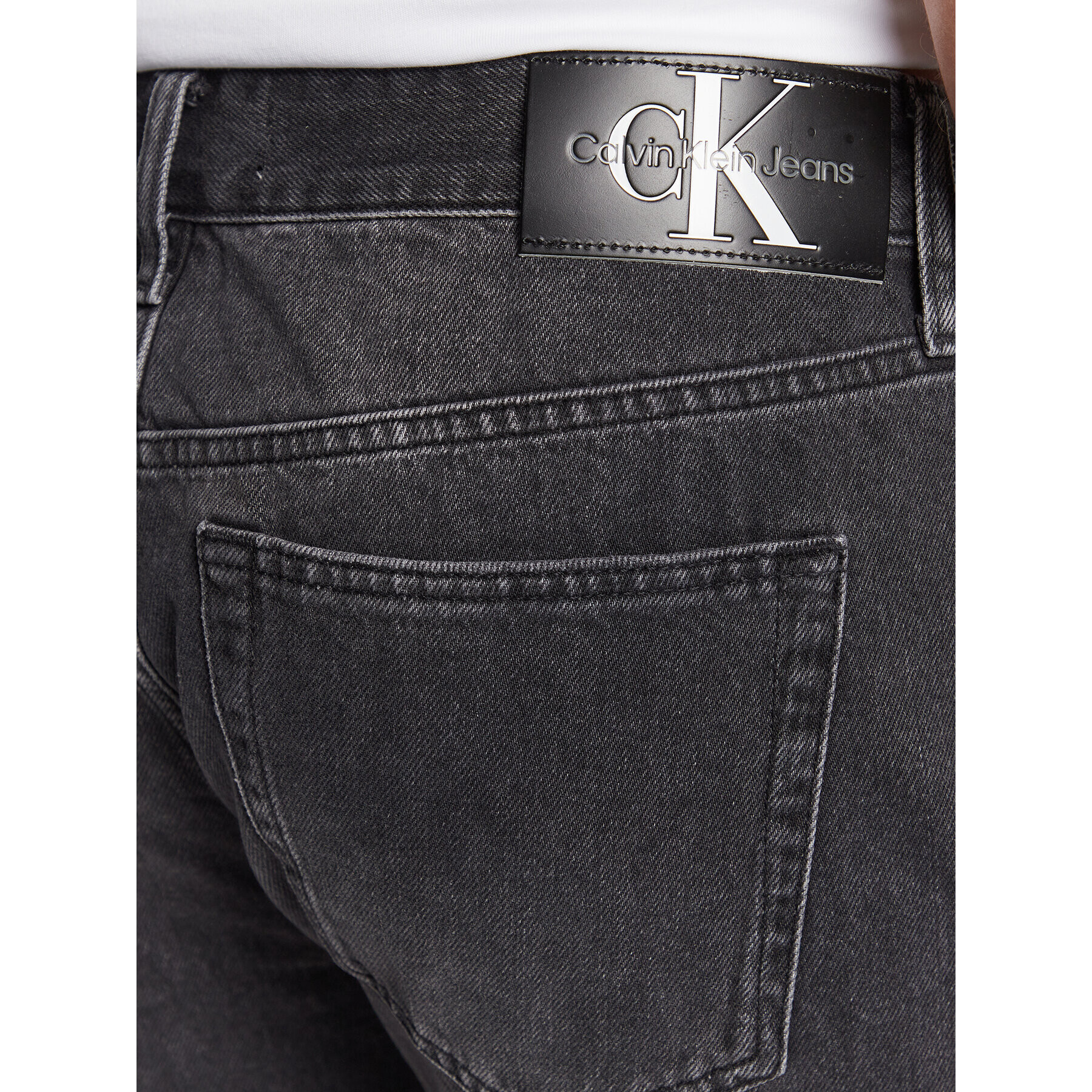 Calvin Klein Jeans Džínové šortky J30J322792 Černá Regular Fit - Pepit.cz