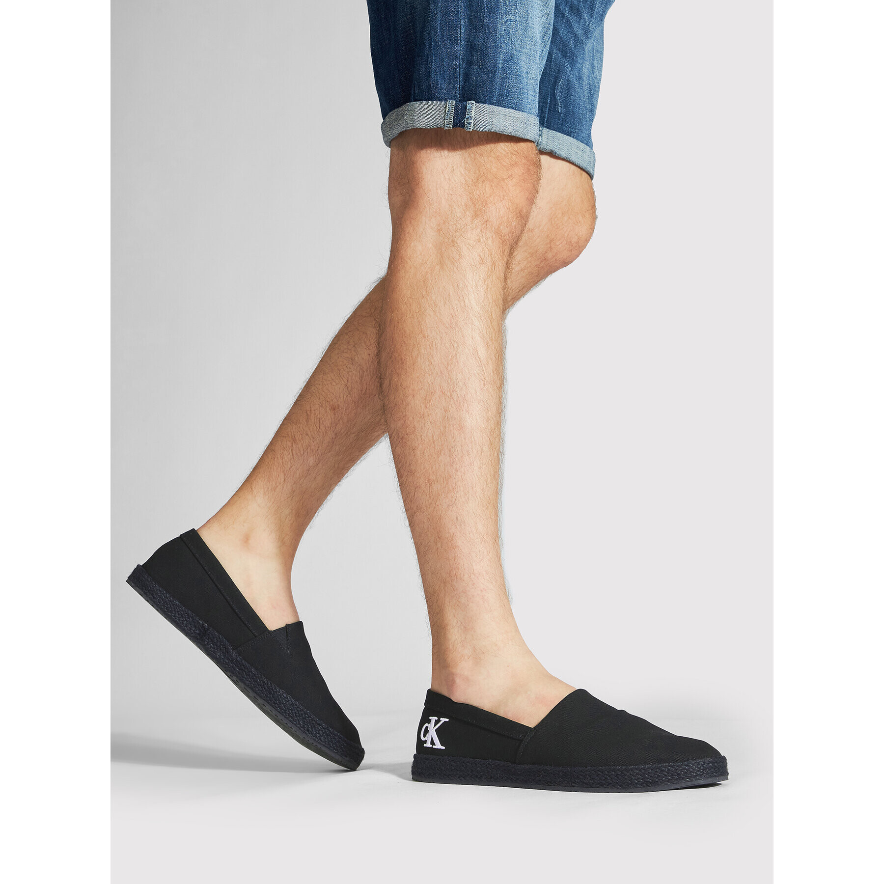 Calvin Klein Jeans Espadrilky Espadrille YM0YM00405 Černá - Pepit.cz