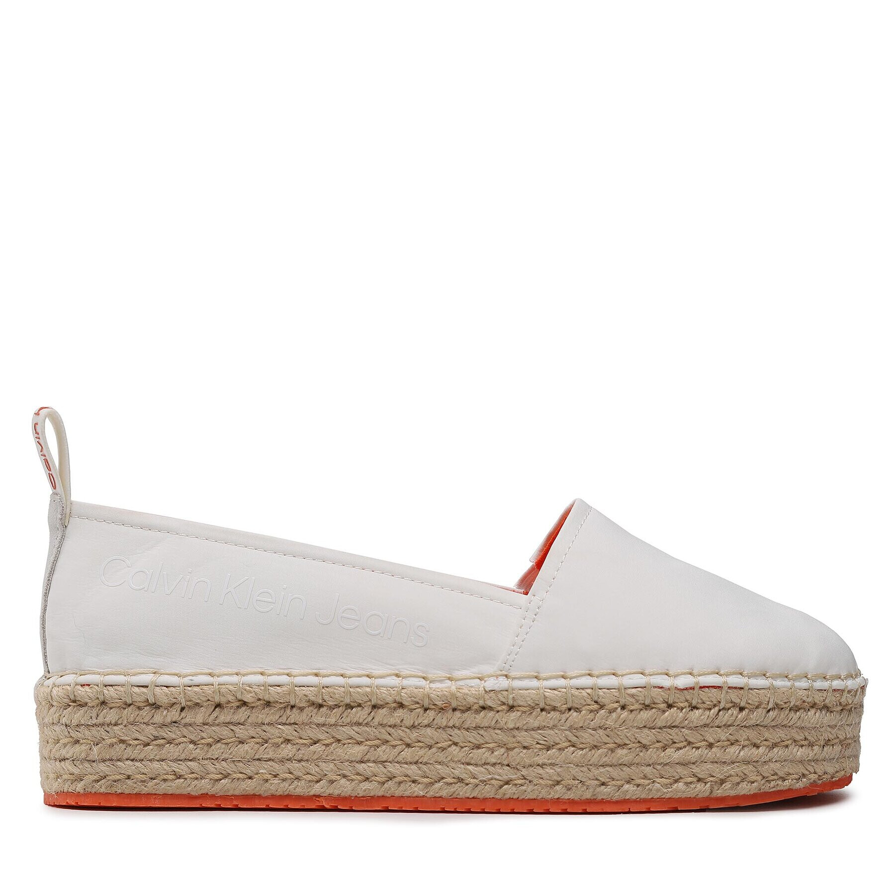 Calvin Klein Jeans Espadrilky Flatform Espadrille Soft Ny YW0YW00989 Bílá - Pepit.cz