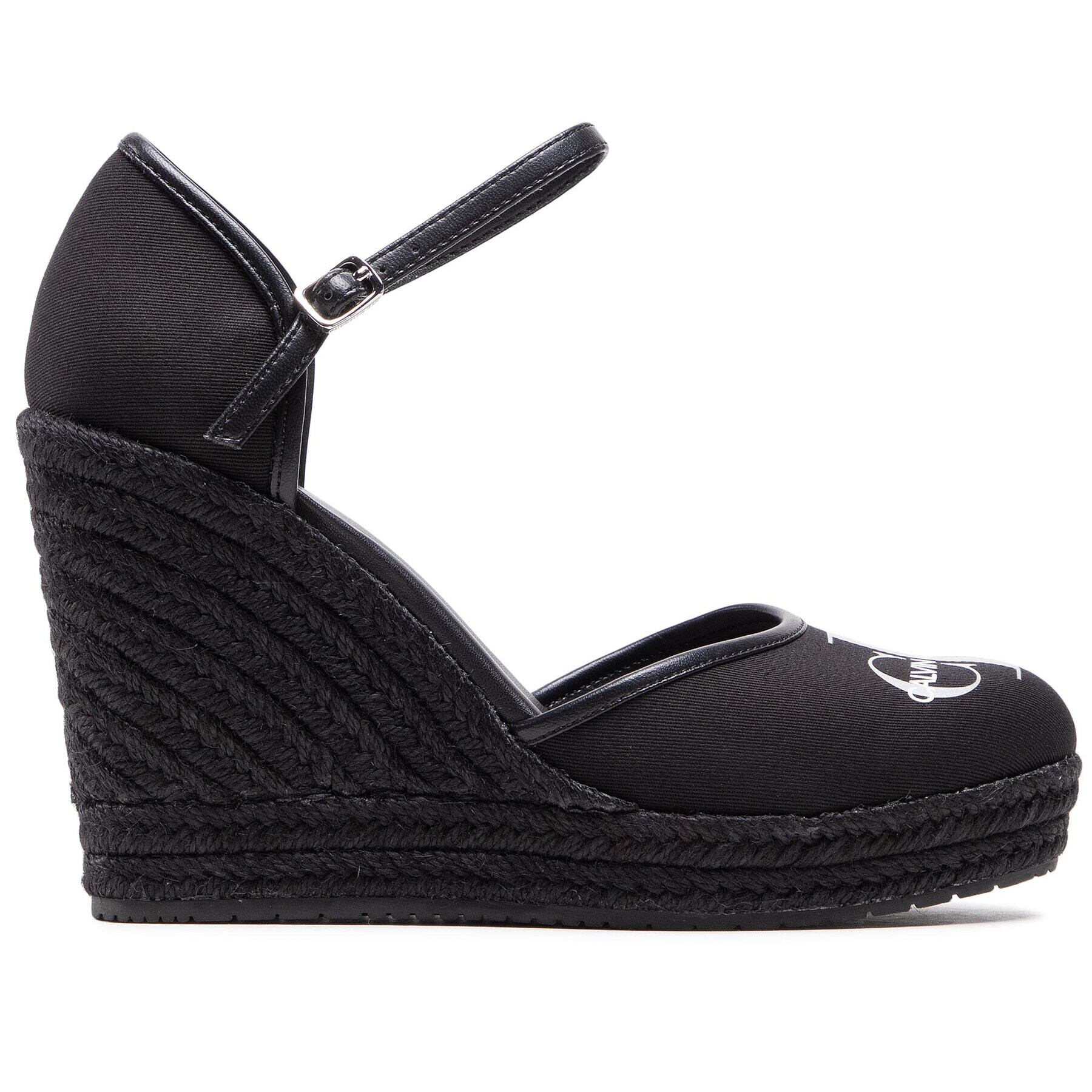 Calvin Klein Jeans Espadrilky Wedge Sandal Close Toe Co YW0YW00150 Černá - Pepit.cz