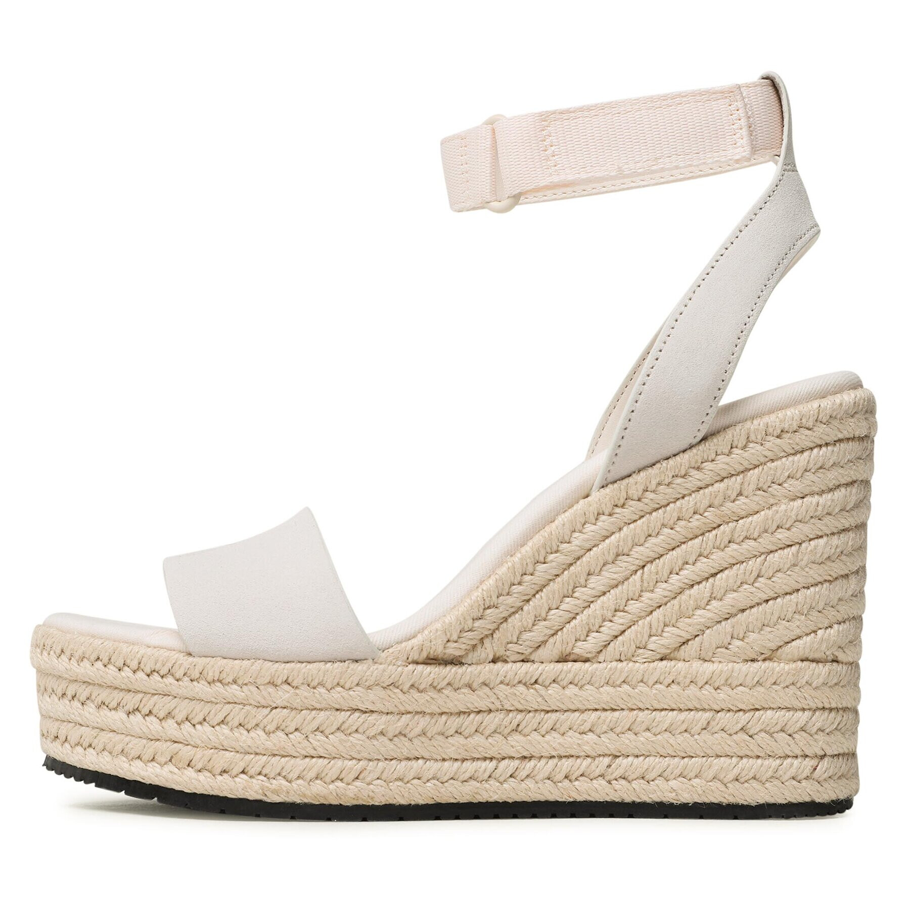 Calvin Klein Jeans Espadrilky Wedge Sandal Su Con YW0YW01026 Écru - Pepit.cz