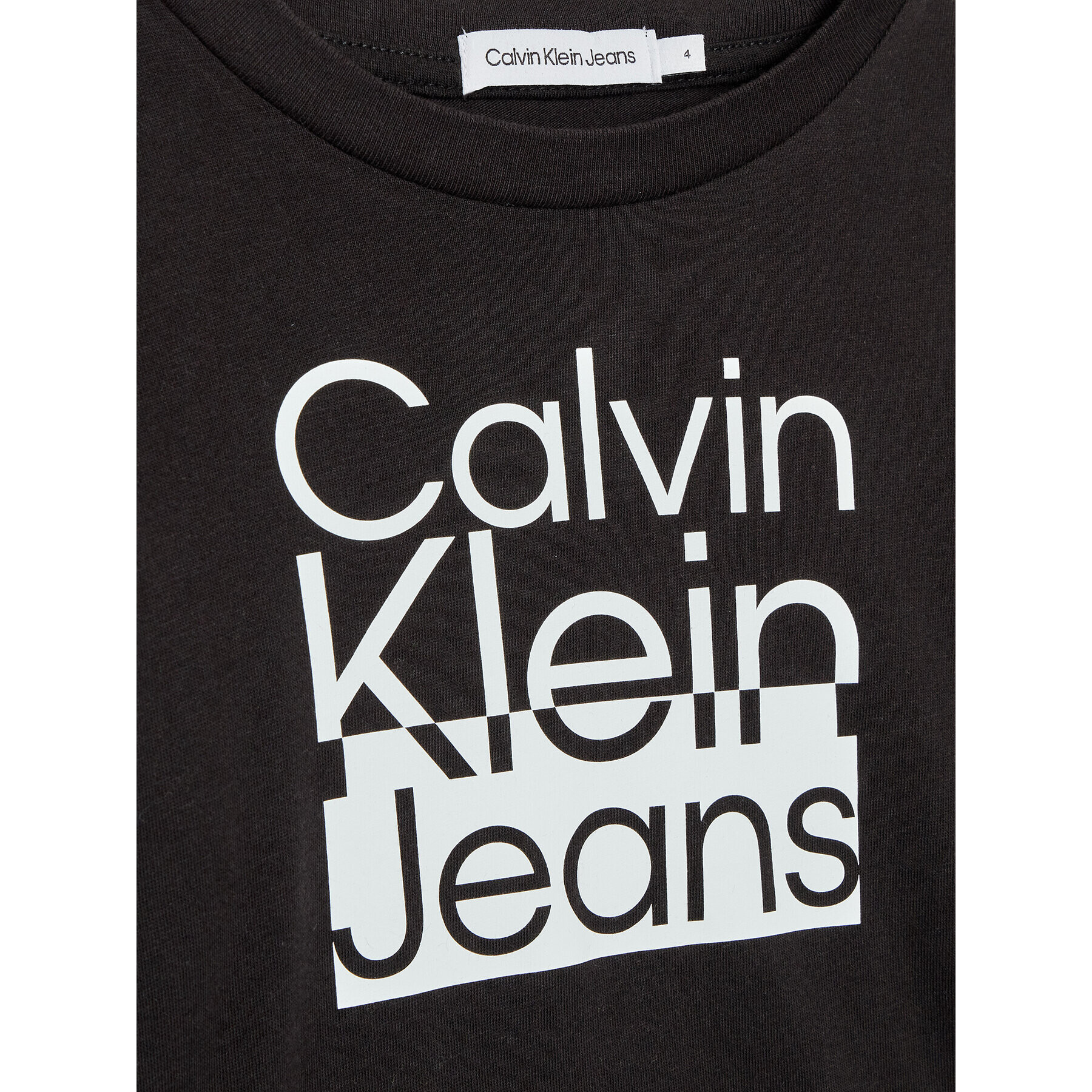 Calvin Klein Jeans Halenka Box Logo IB0IB01451 Černá Regular Fit - Pepit.cz