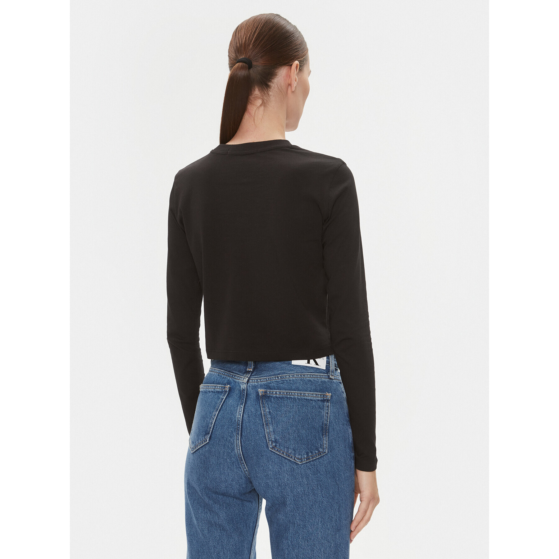 Calvin Klein Jeans Halenka Embro Badge J20J222884 Černá Regular Fit - Pepit.cz