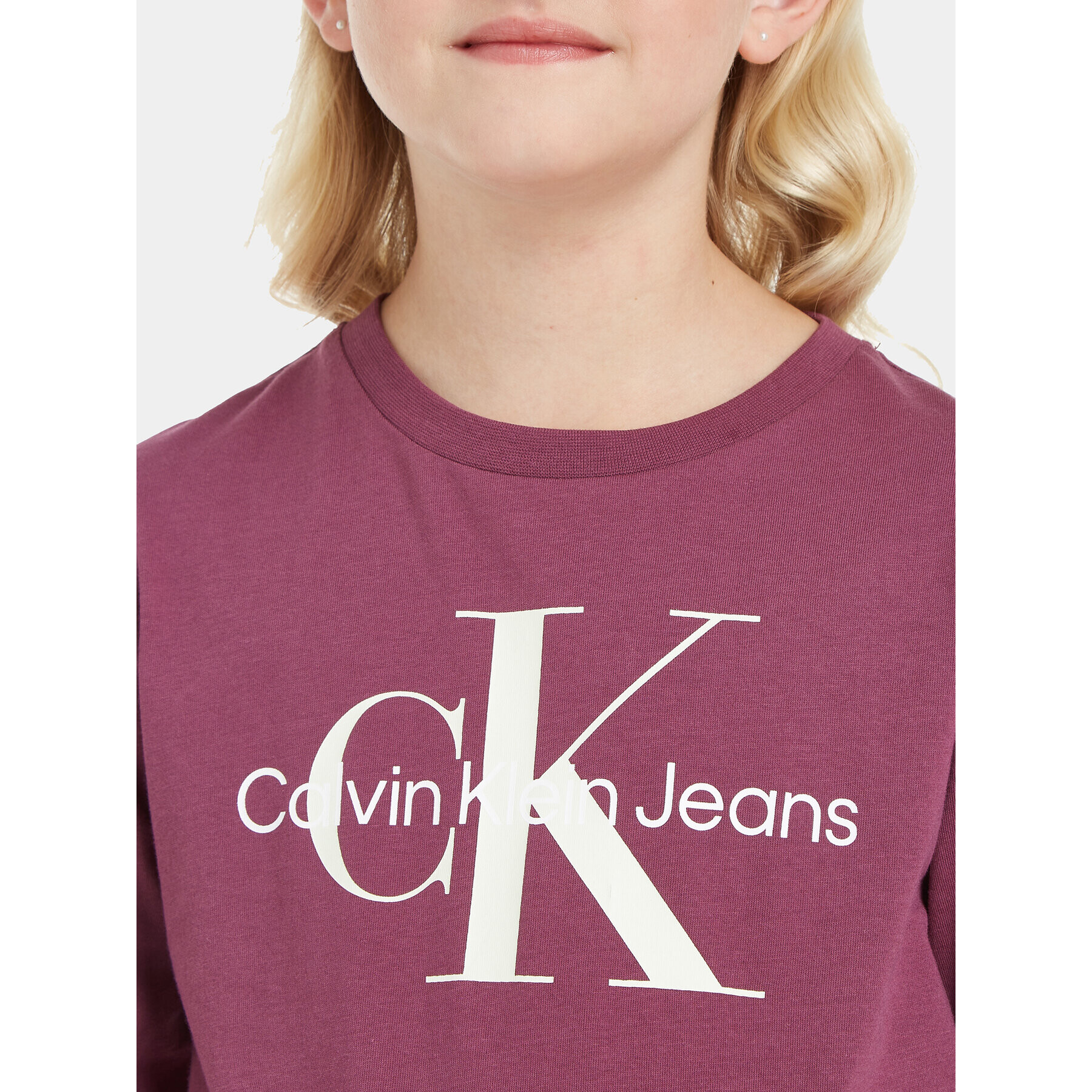 Calvin Klein Jeans Halenka IU0IU00521 Fialová Regular Fit - Pepit.cz