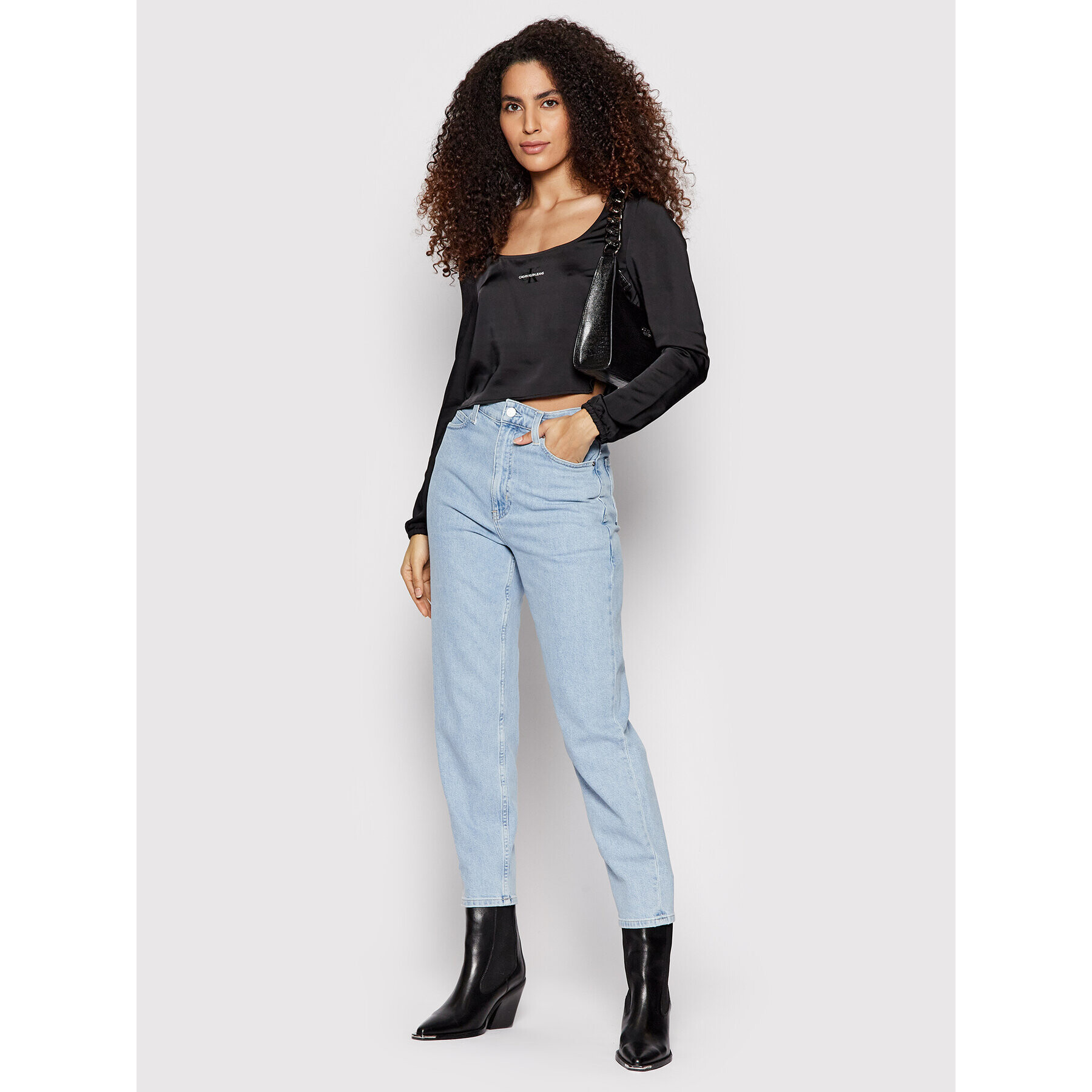 Calvin Klein Jeans Halenka J20J217722 Černá Regular Fit - Pepit.cz