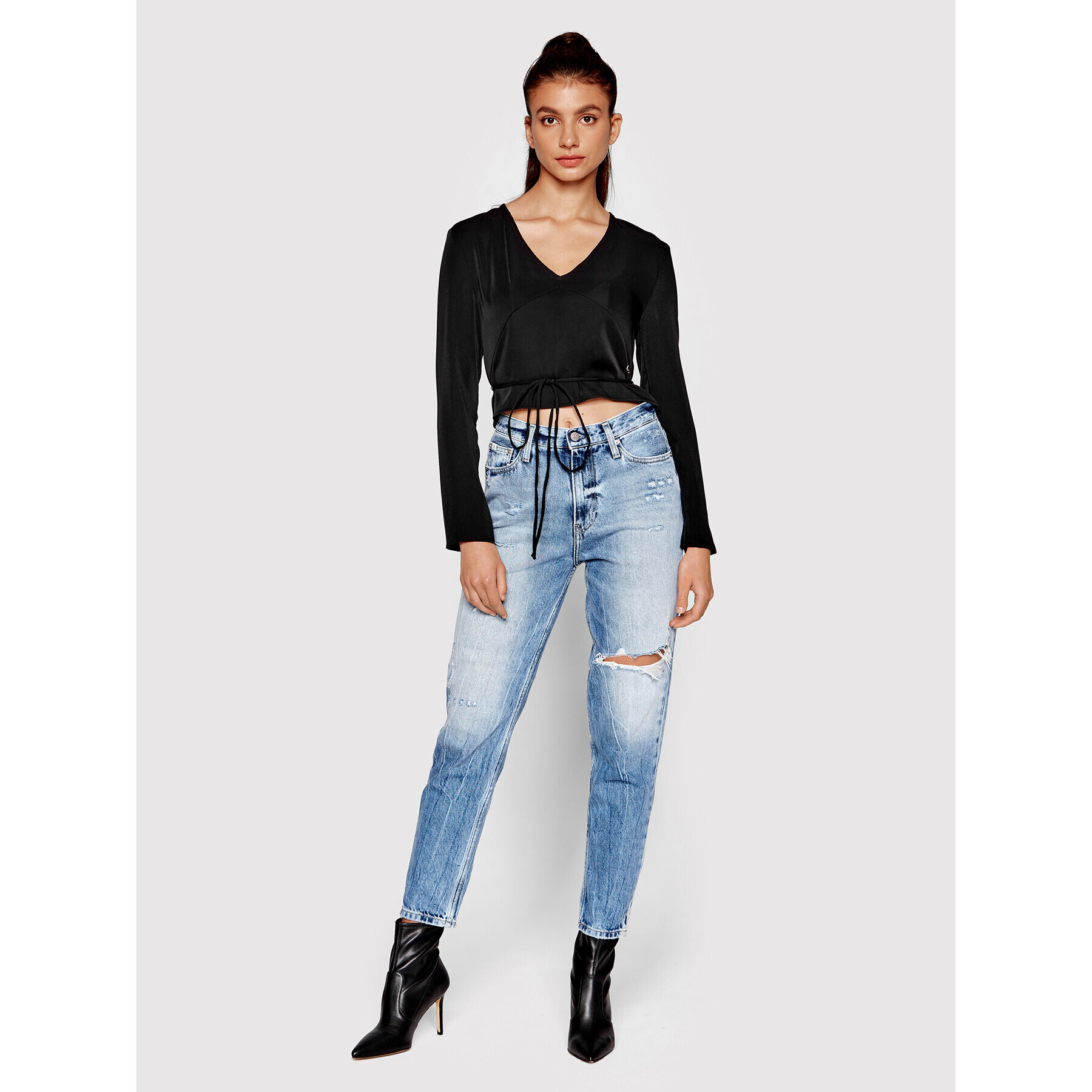 Calvin Klein Jeans Halenka J20J219598 Černá Regular Fit - Pepit.cz