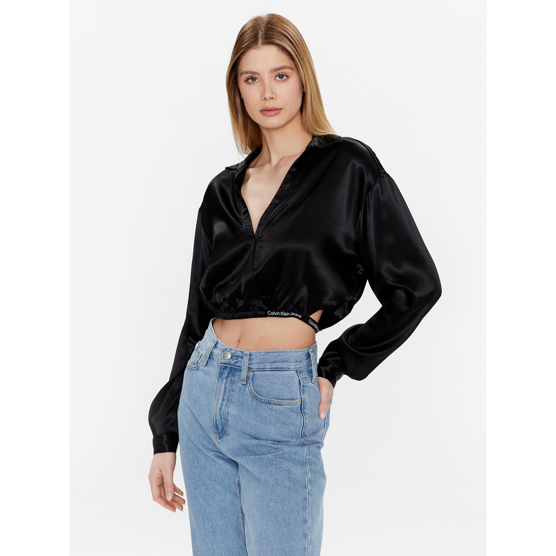 Calvin Klein Jeans Halenka J20J220327 Černá Regular Fit - Pepit.cz