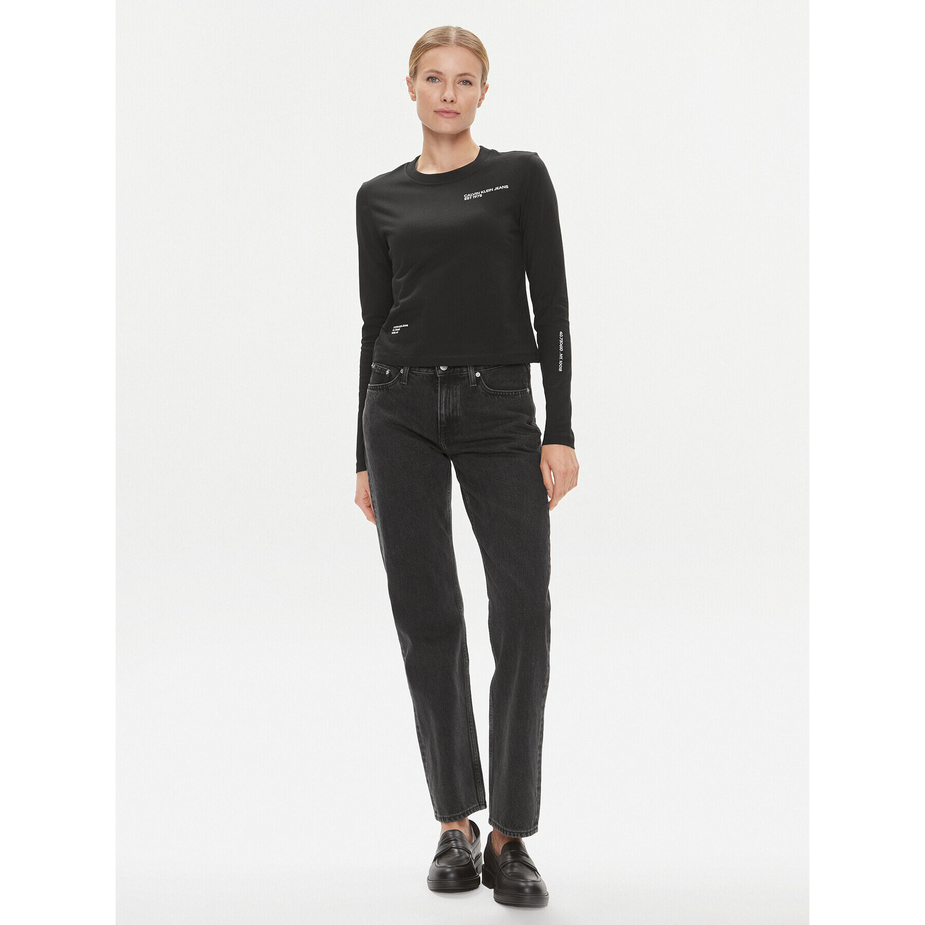 Calvin Klein Jeans Halenka J20J222644 Černá Regular Fit - Pepit.cz