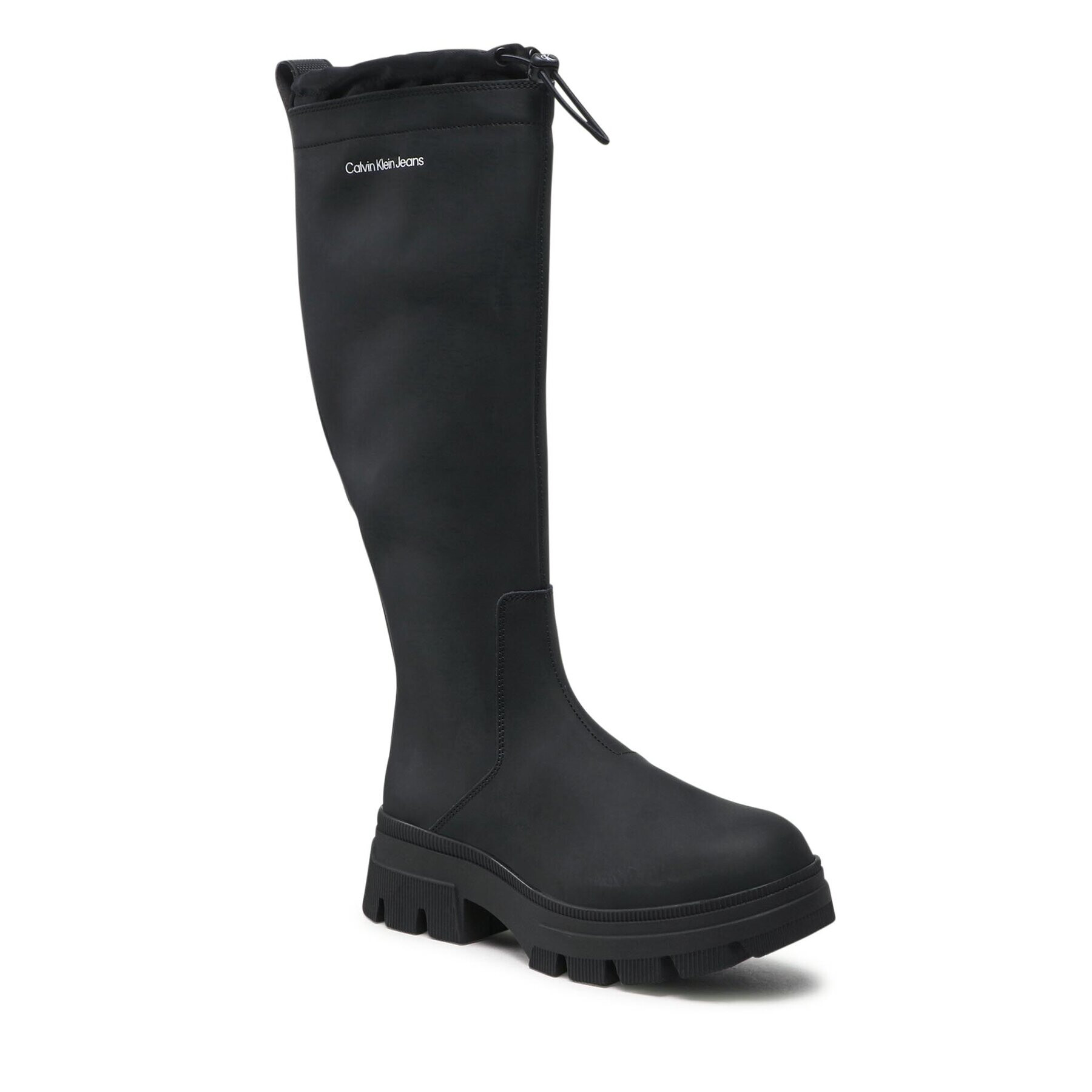 Calvin Klein Jeans Holínky Chunky Combat Rainboot YW0YW00741 Černá - Pepit.cz